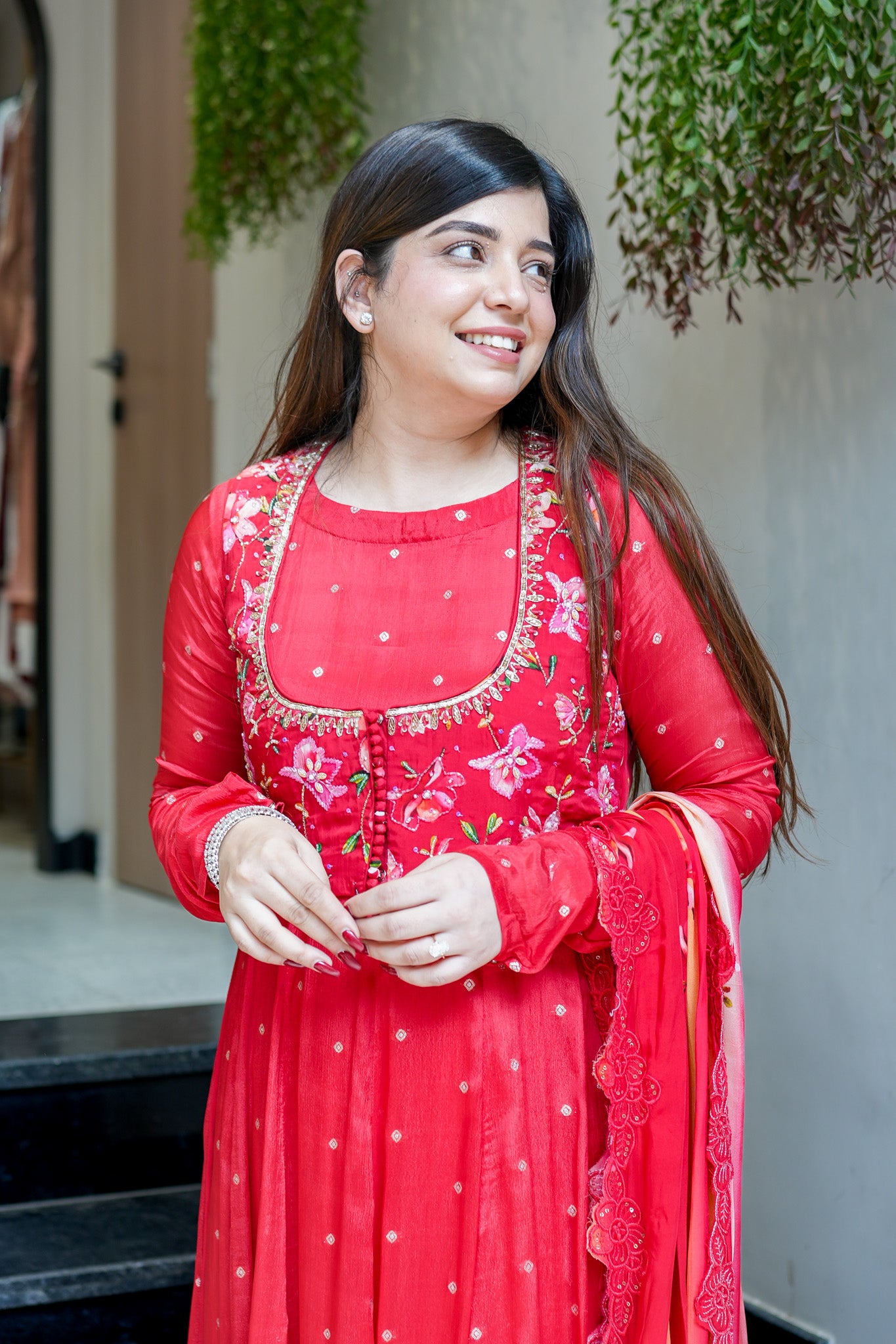 Aira Embroidered Anarkali Suit Set