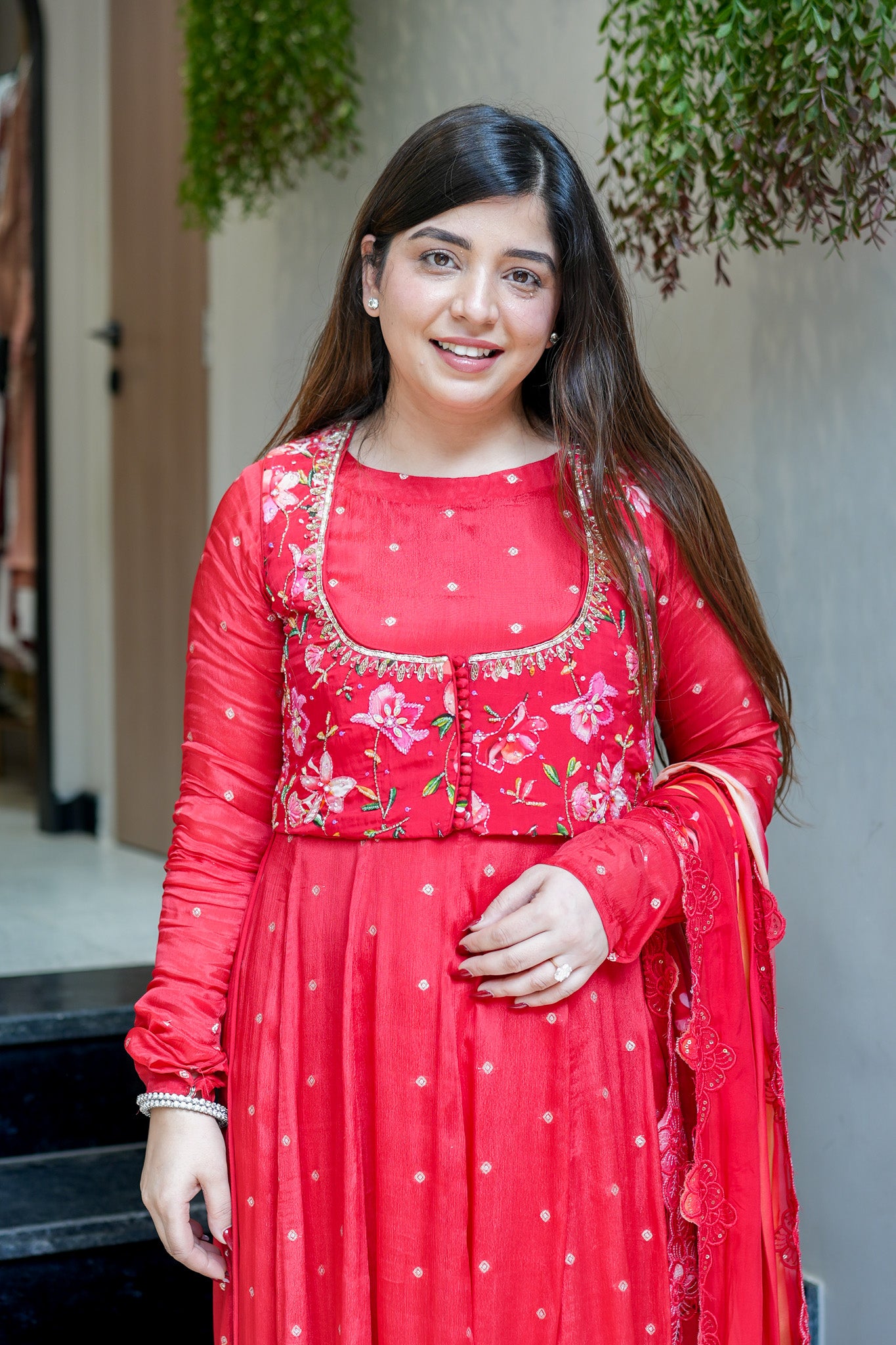 Aira Embroidered Anarkali Suit Set