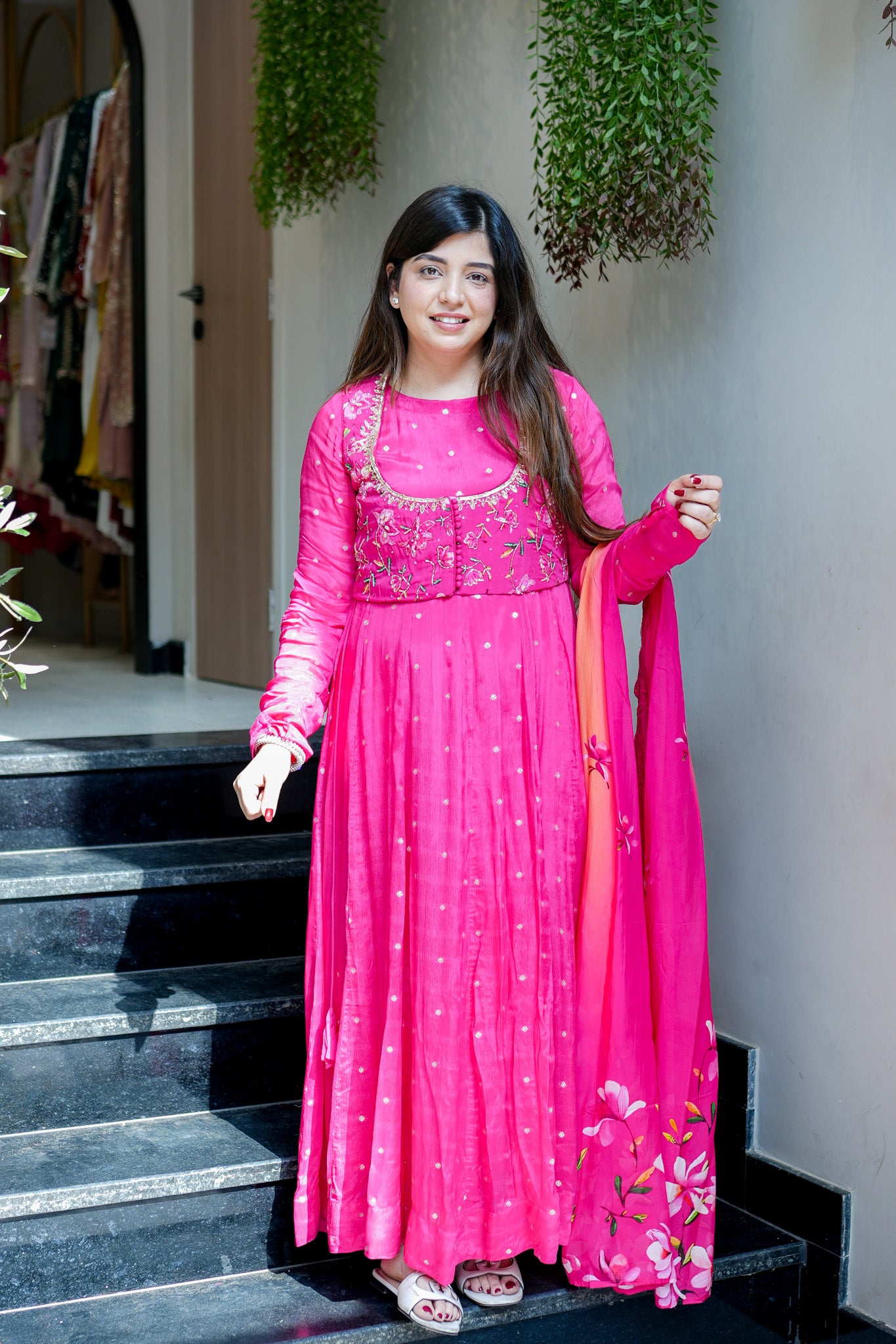 Aira Embroidered Anarkali Suit Set