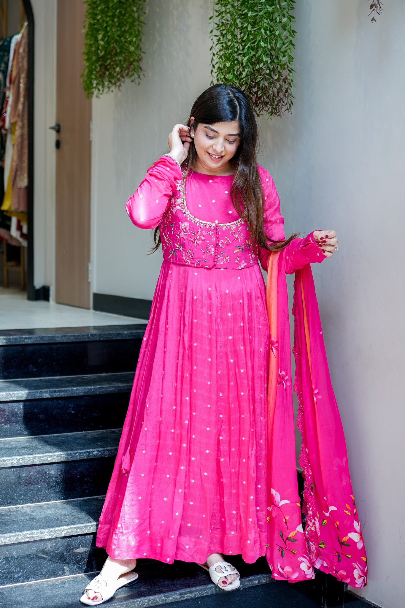Aira Embroidered Anarkali Suit Set