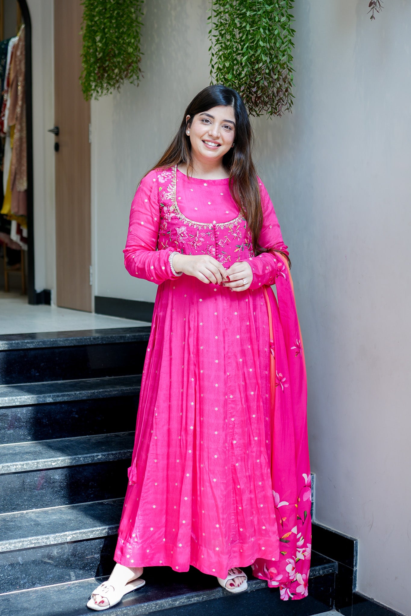Aira Embroidered Anarkali Suit Set