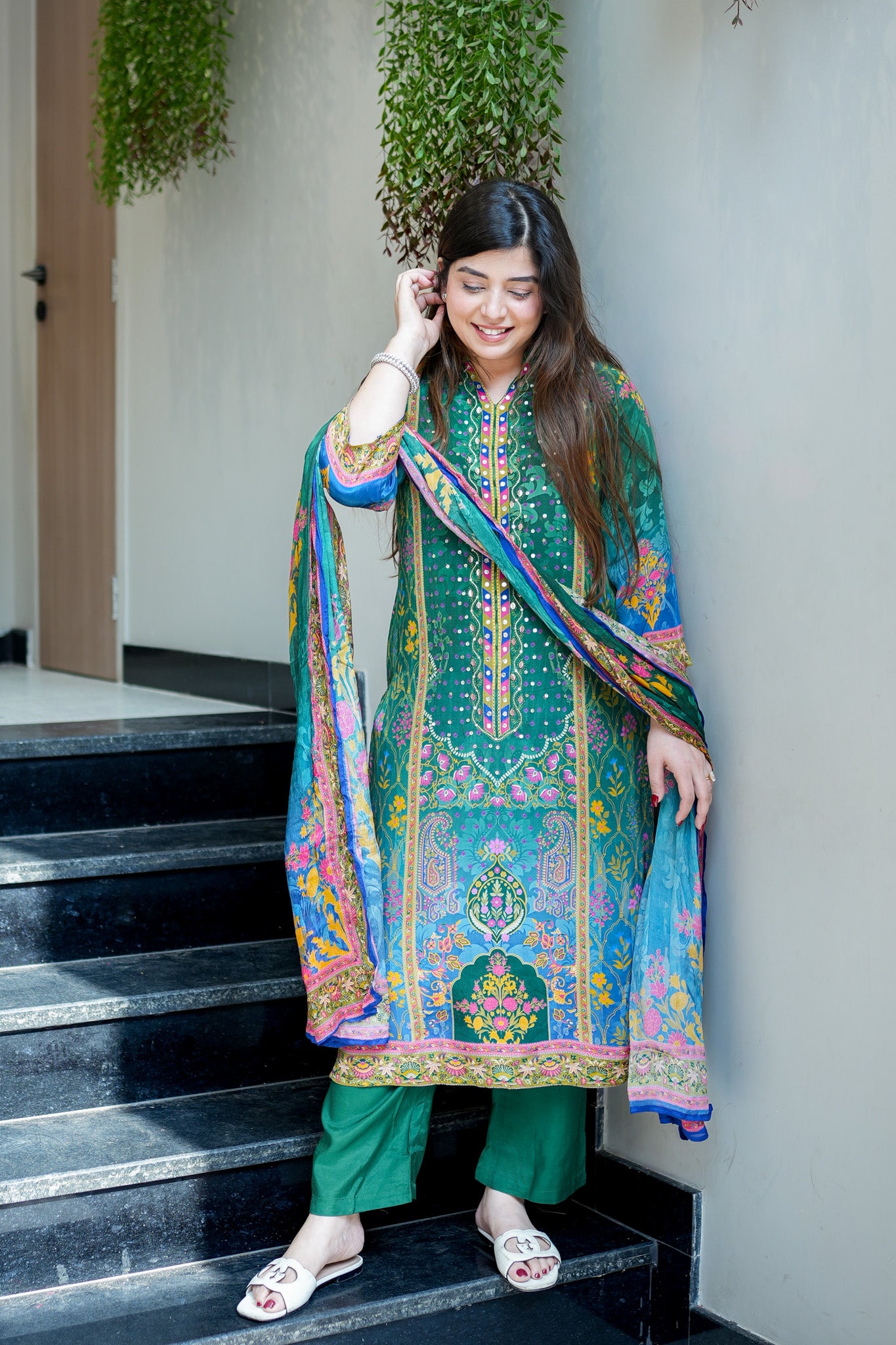 Anvaya Digital Print Suit Set