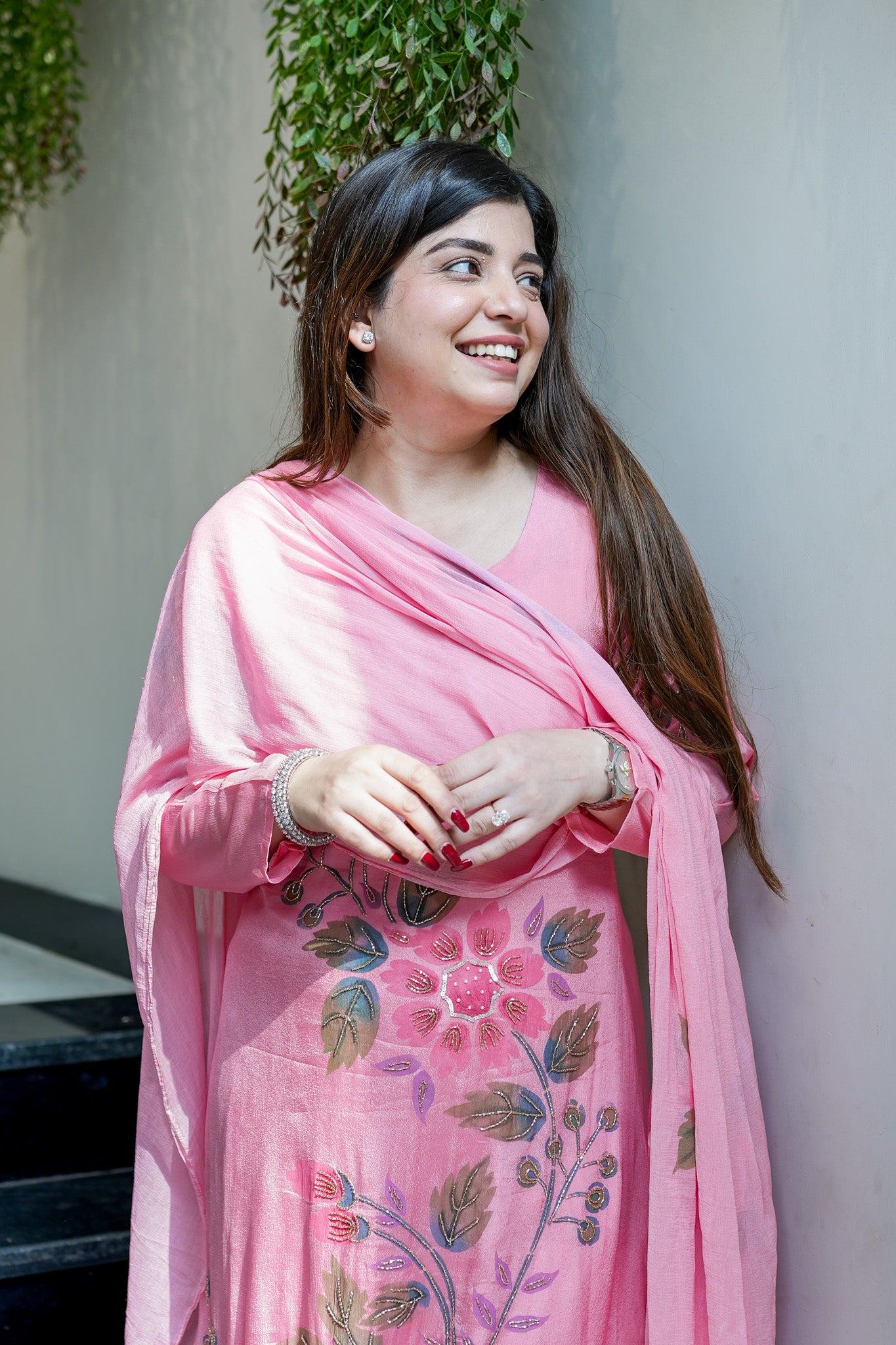 Aarika Hand Painted Anarkali Suit Set