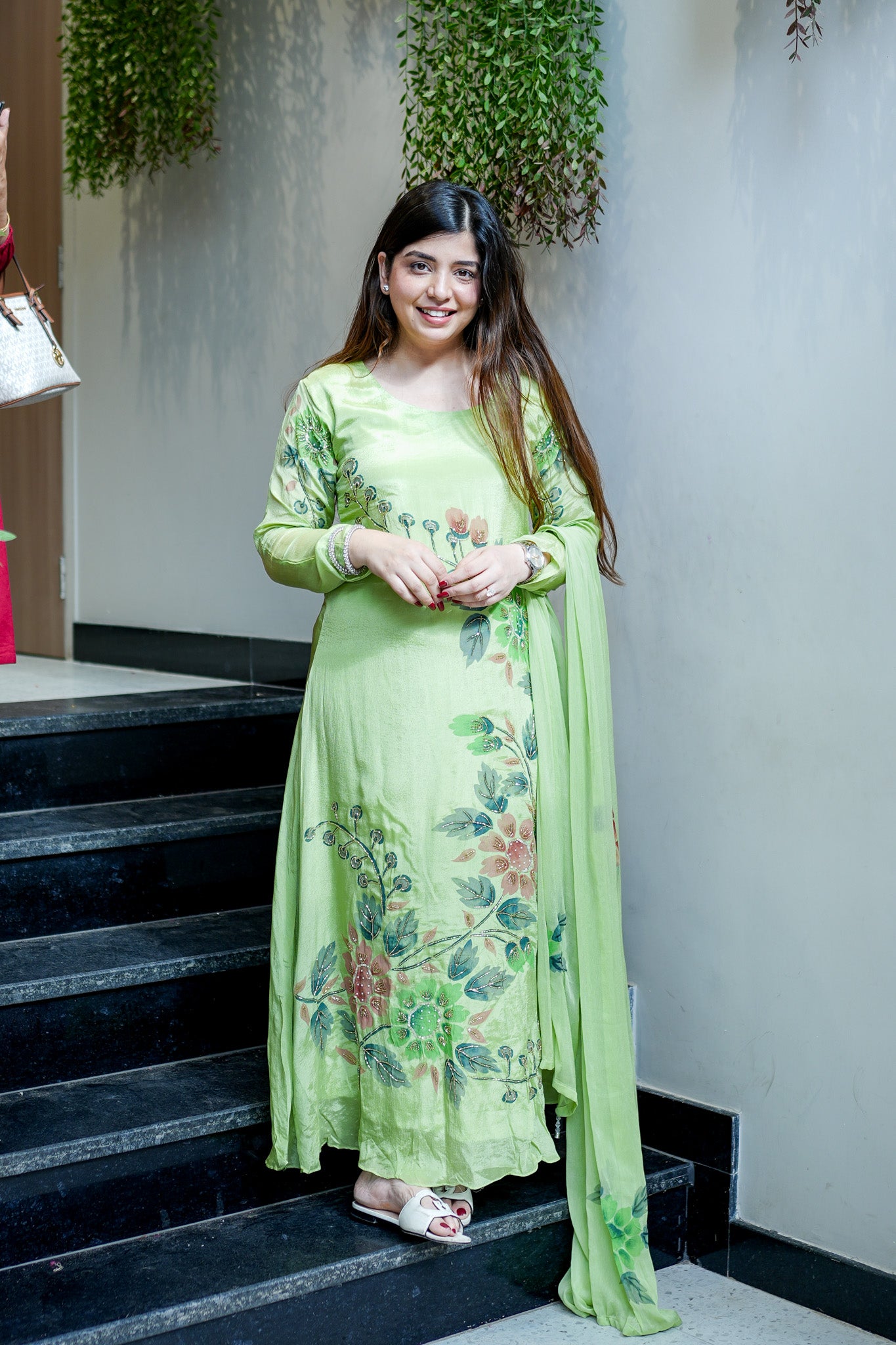 Aarika Hand Painted Anarkali Suit Set