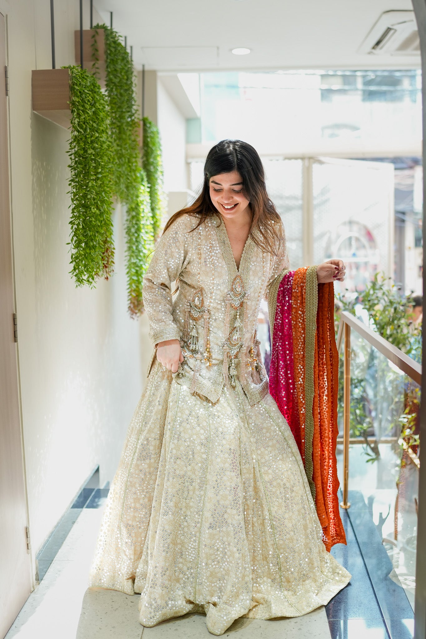 Aqsa Hand Embroidered Lehenga