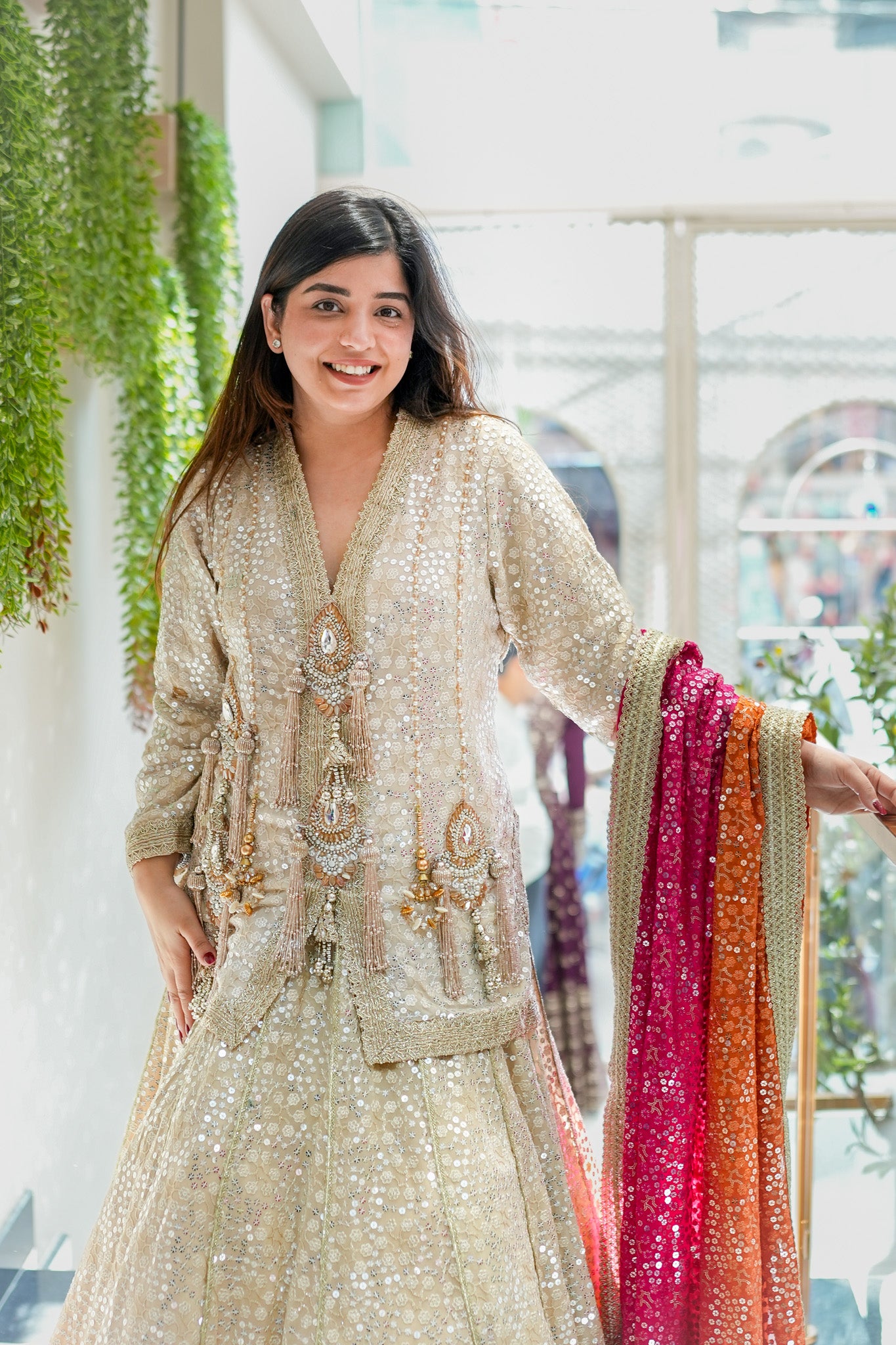 Aqsa Hand Embroidered Lehenga
