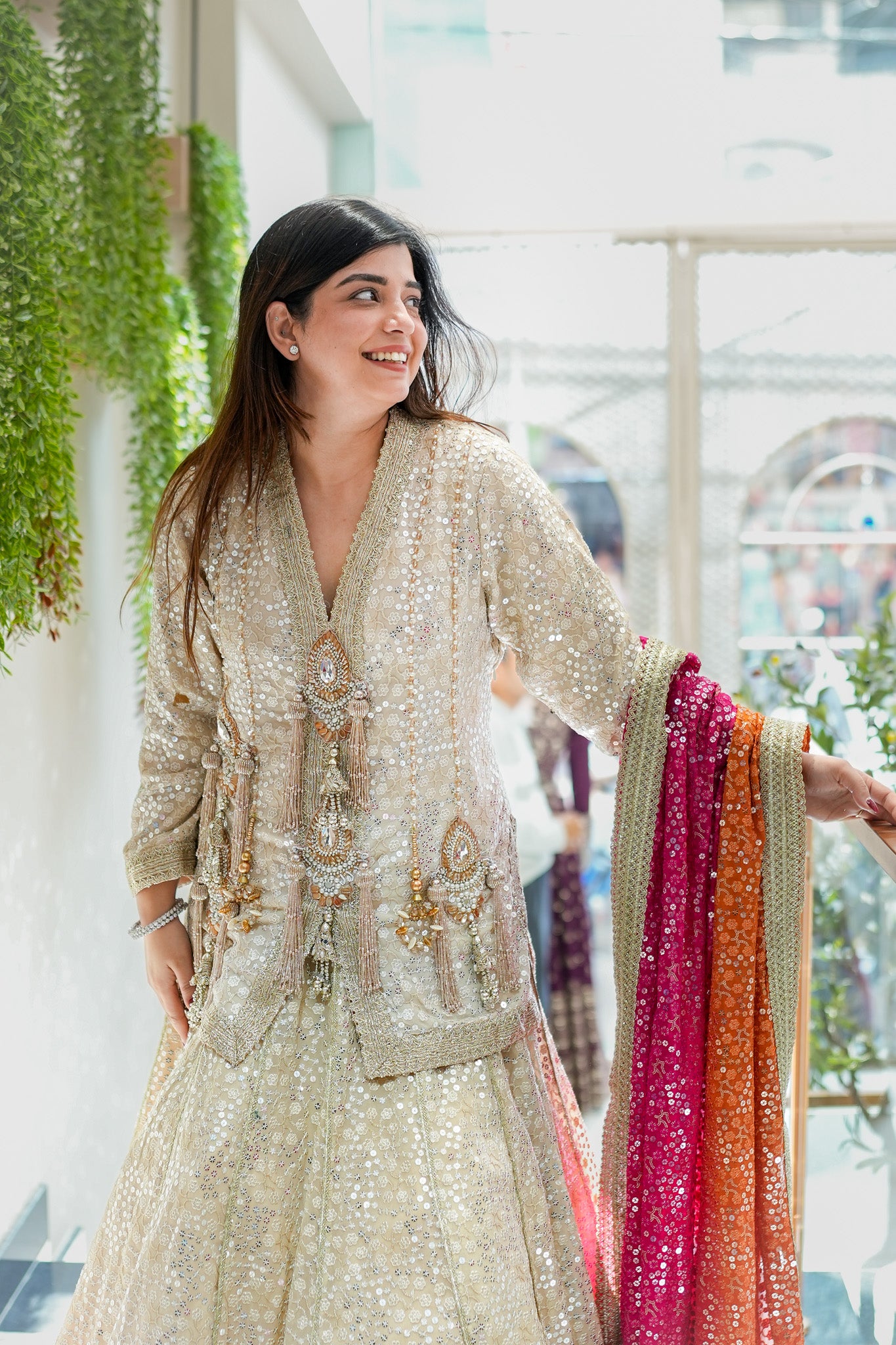 Aqsa Hand Embroidered Lehenga