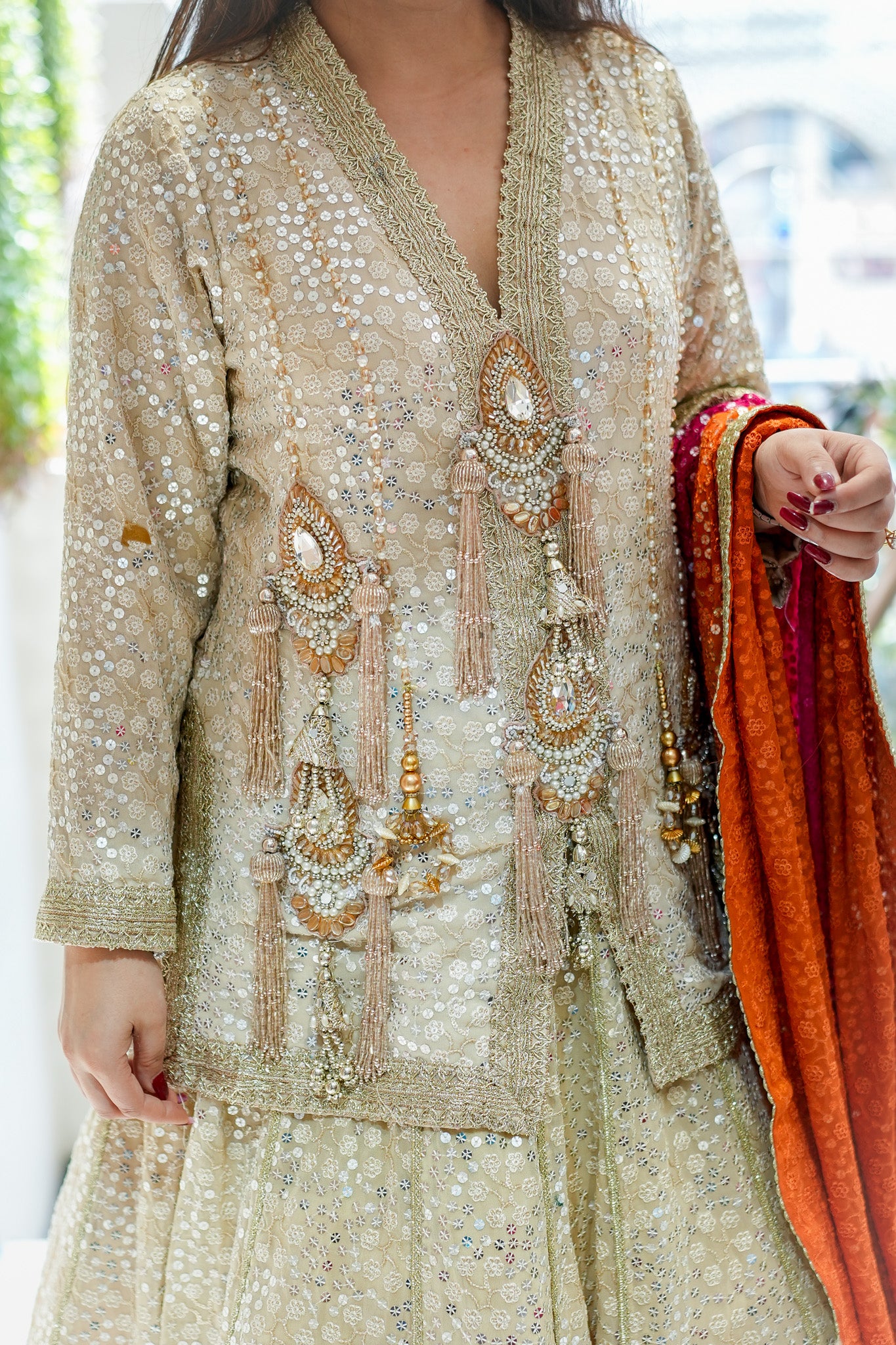 Aqsa Hand Embroidered Lehenga