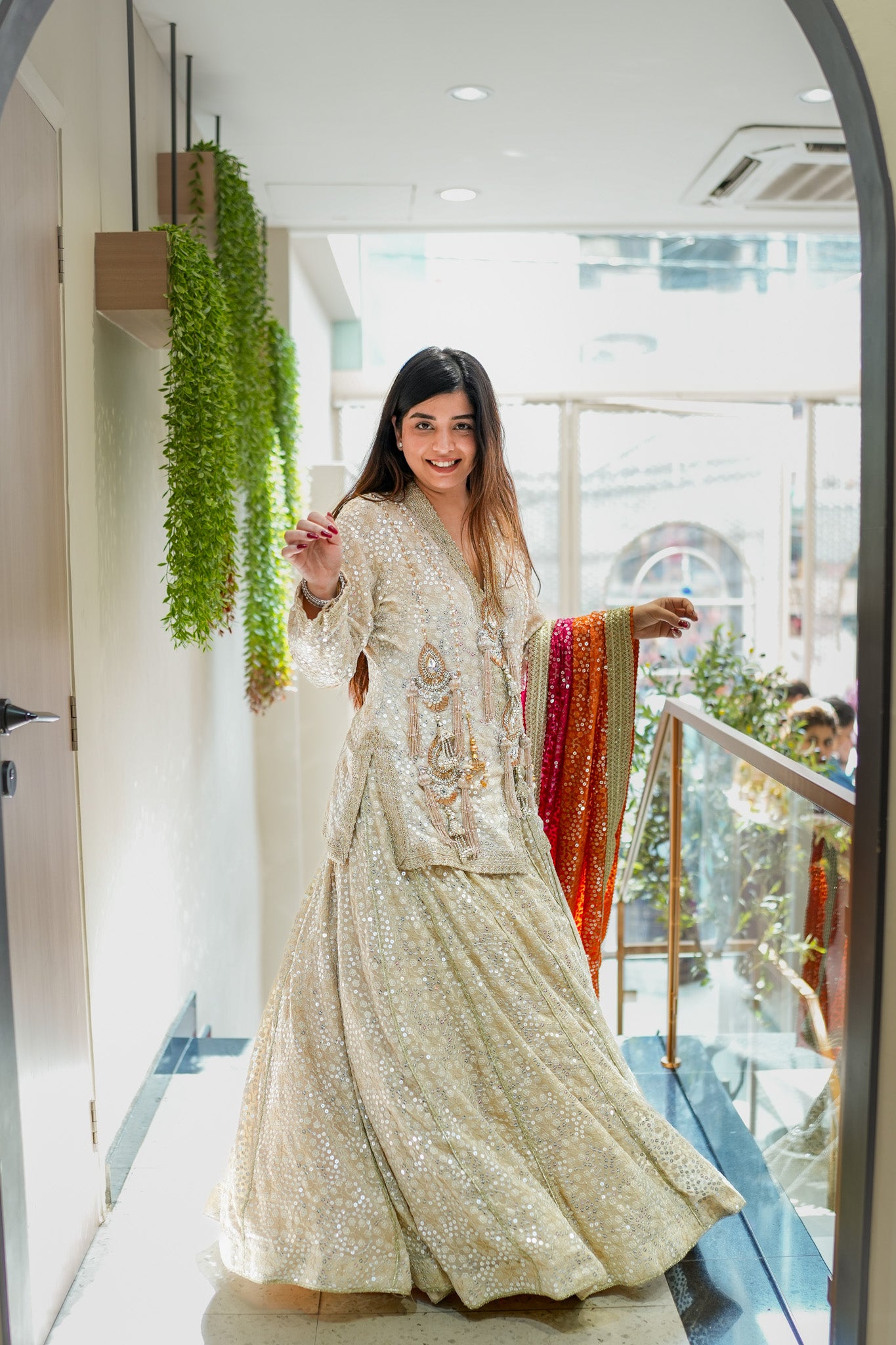 Aqsa Hand Embroidered Lehenga