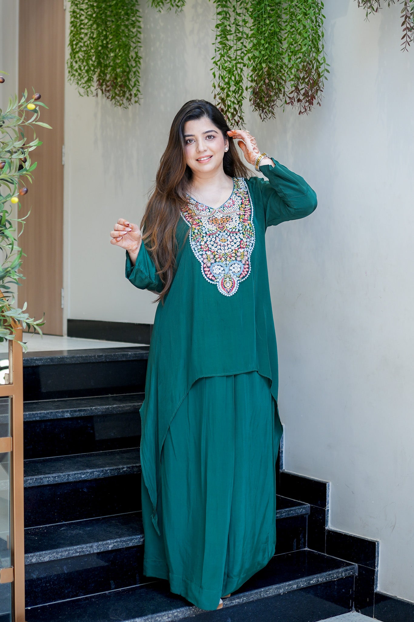 Vihana Embroidered Co ord Set