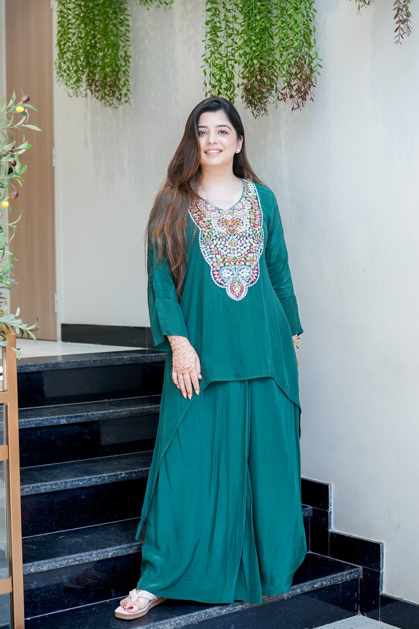 Vihana Embroidered Co ord Set