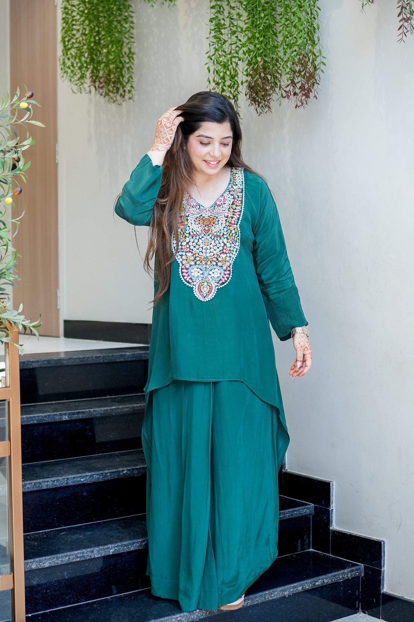 Vihana Embroidered Co ord Set