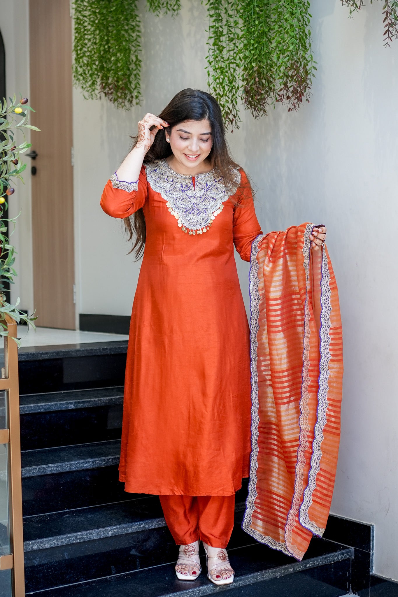 Neelaya Embroidered Suit Set