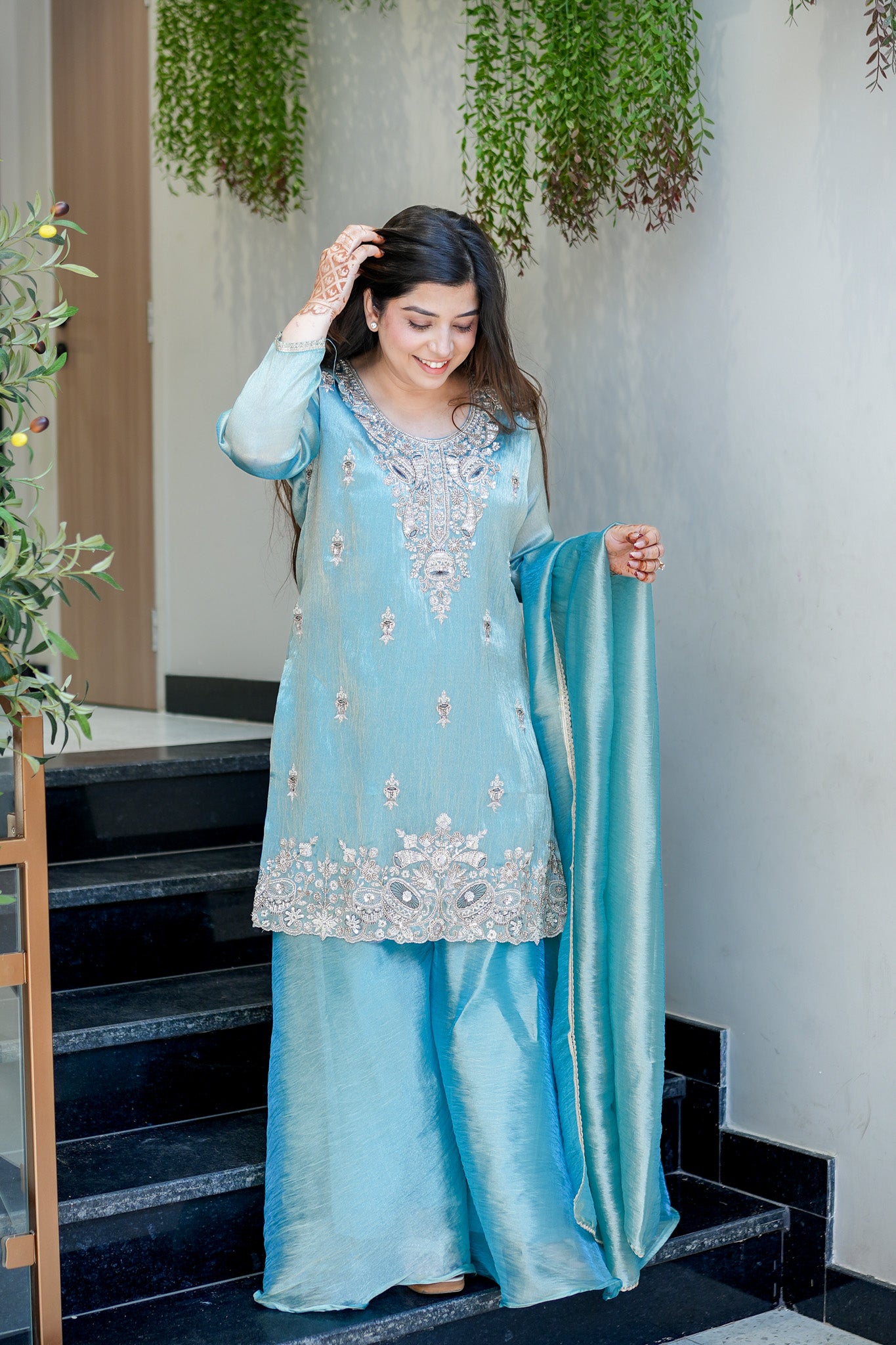 Urmi Embroidered Garara Suit Set