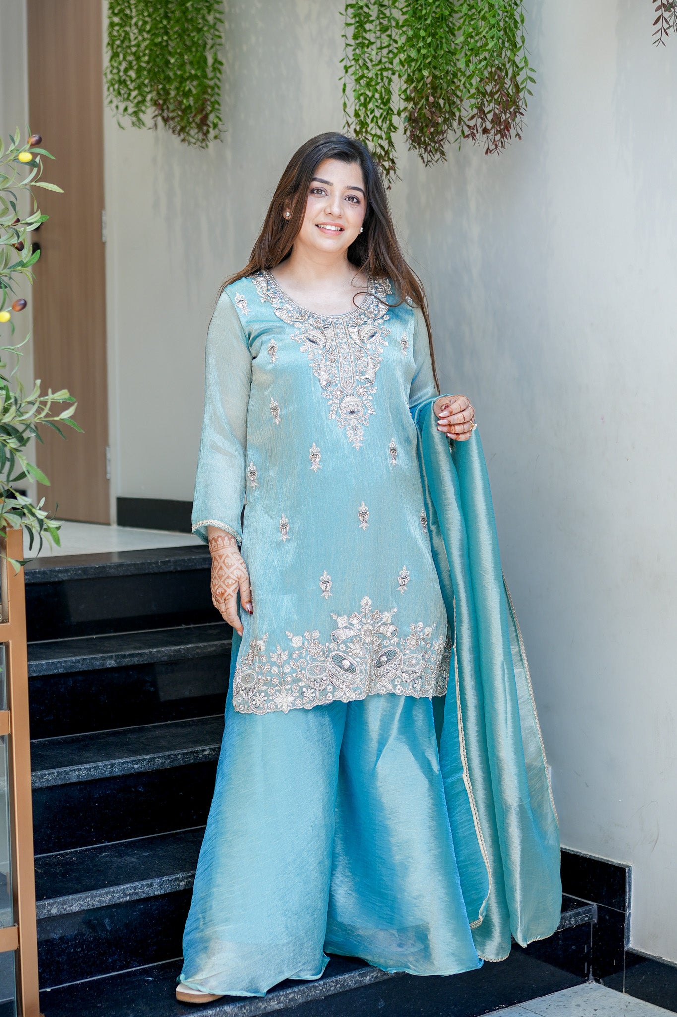 Urmi Embroidered Garara Suit Set