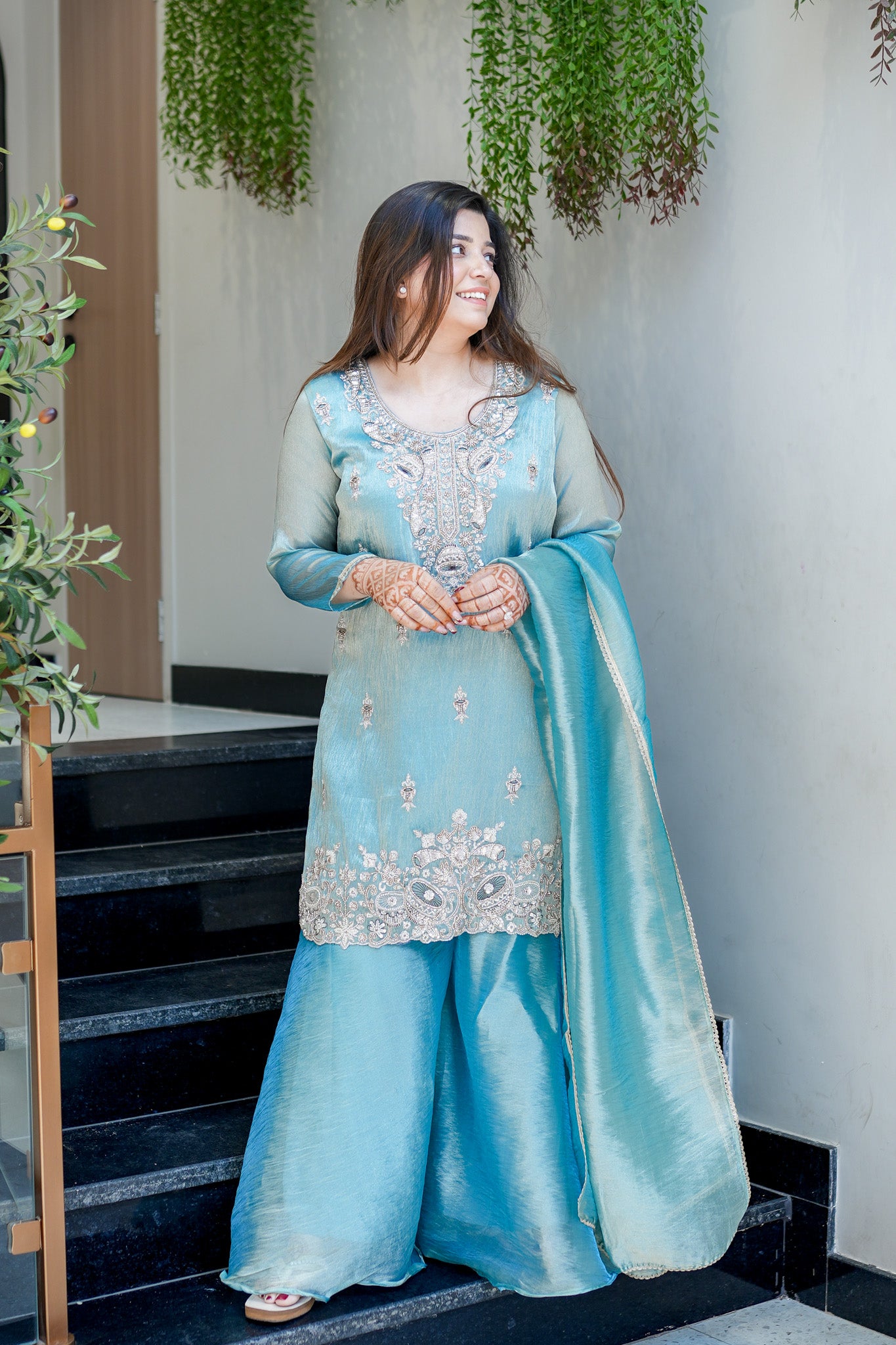 Urmi Embroidered Garara Suit Set