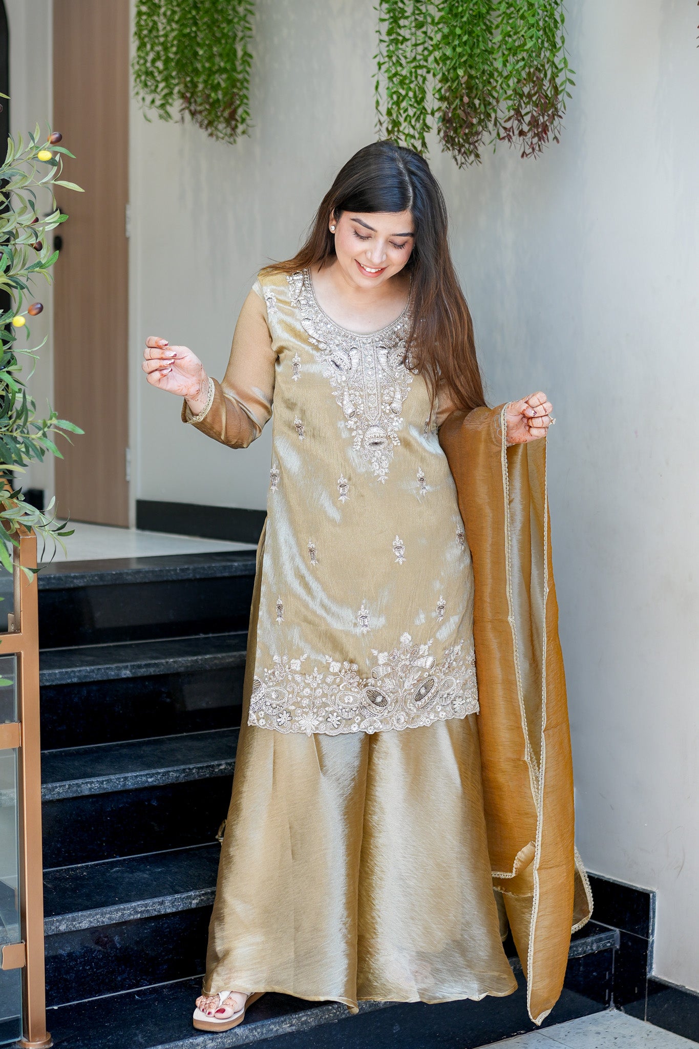 Urmi Embroidered Garara Suit Set