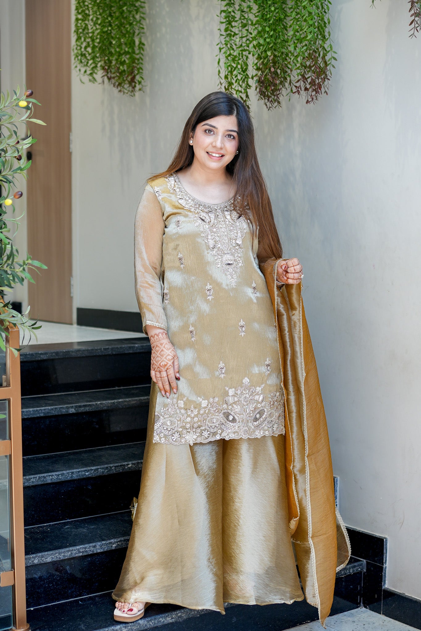Urmi Embroidered Garara Suit Set