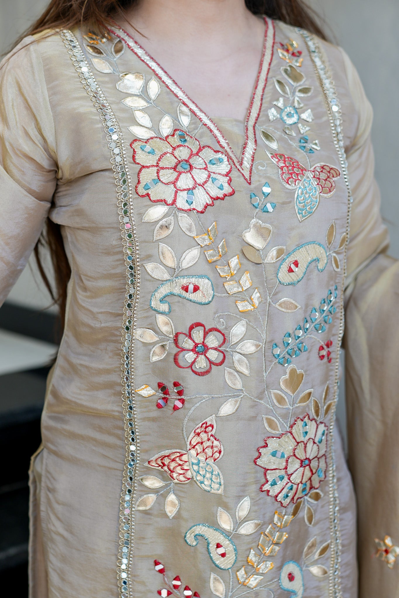Arisha Gotta Detailing Suit Set