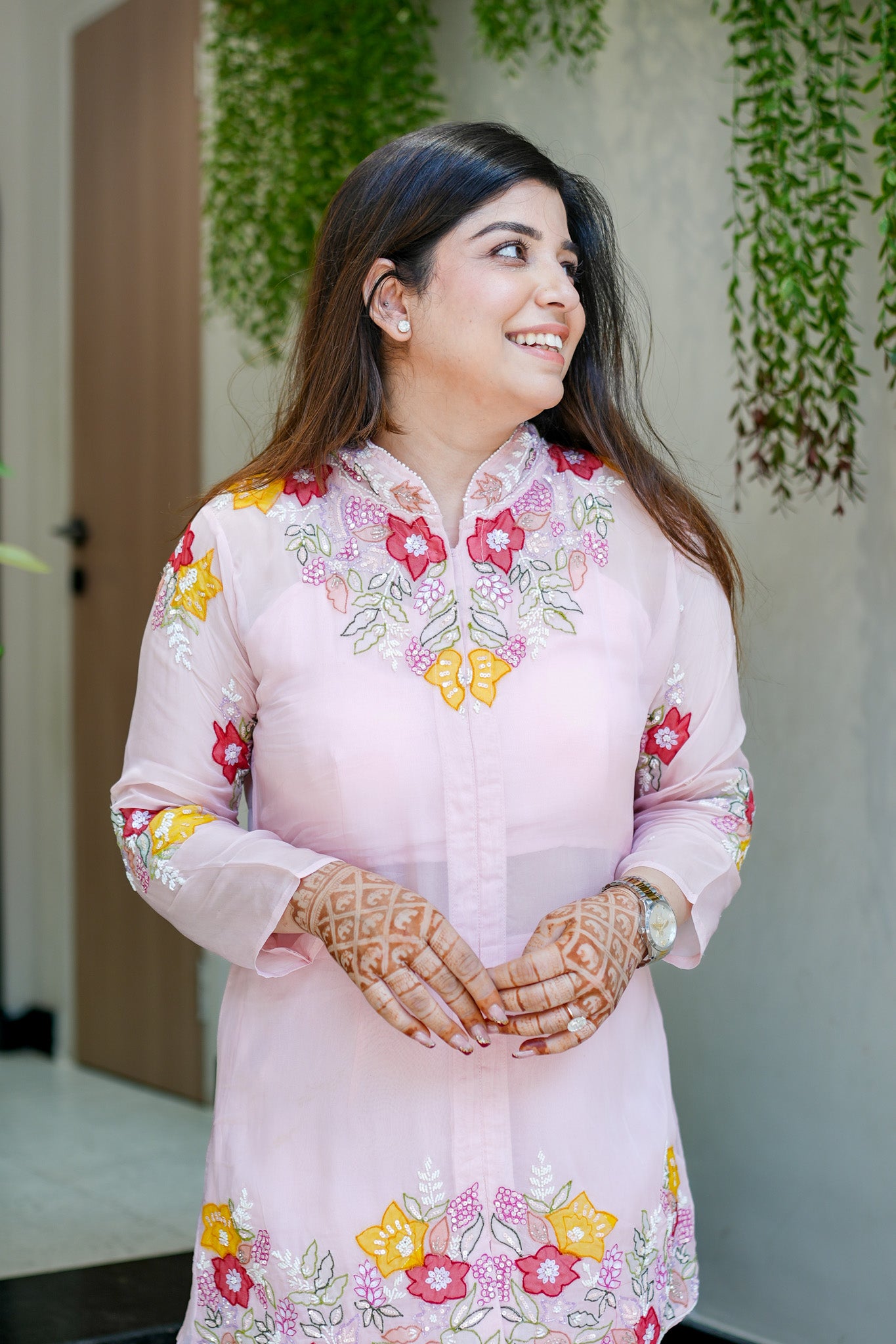 Mahika Floral Detailing Three Piece Set