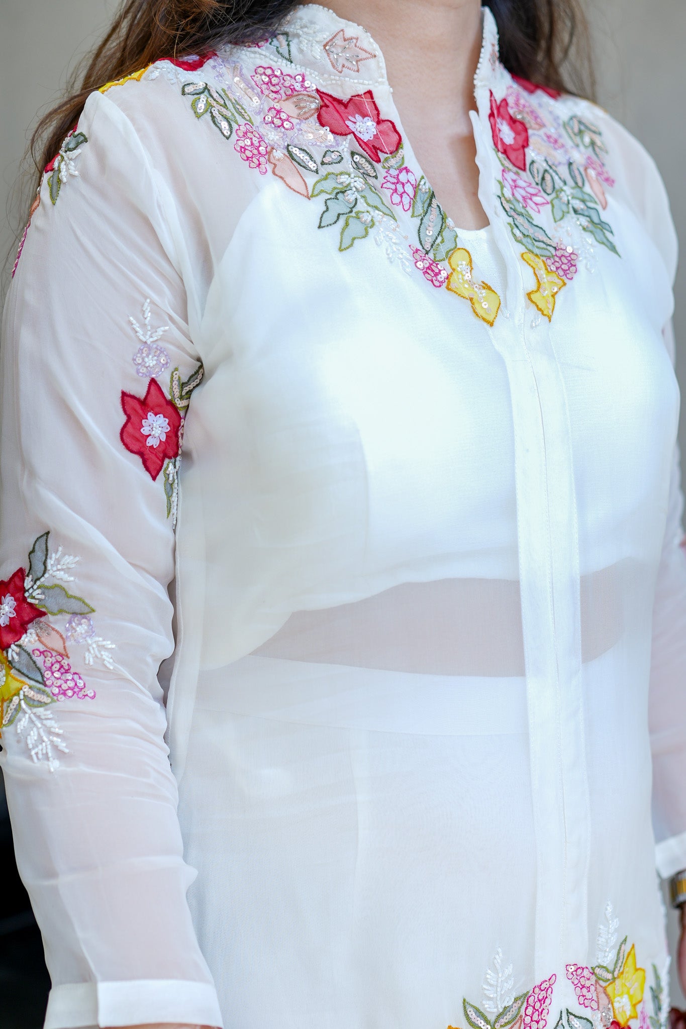 Mahika Floral Detailing Three Piece Set