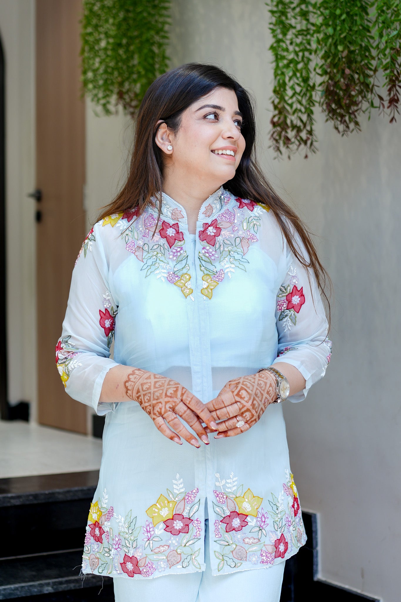 Mahika Floral Detailing Three Piece Set