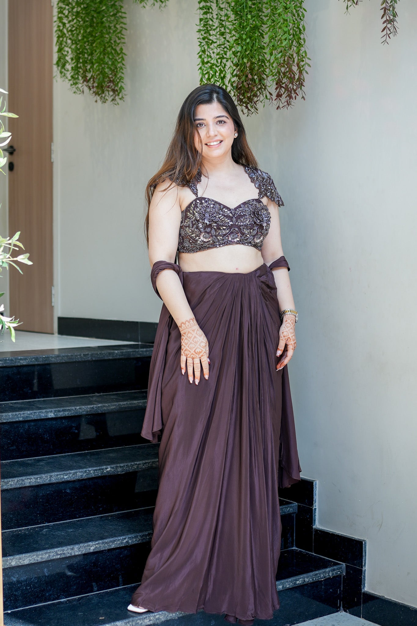 Padmika Hand Embroidered Indo Western