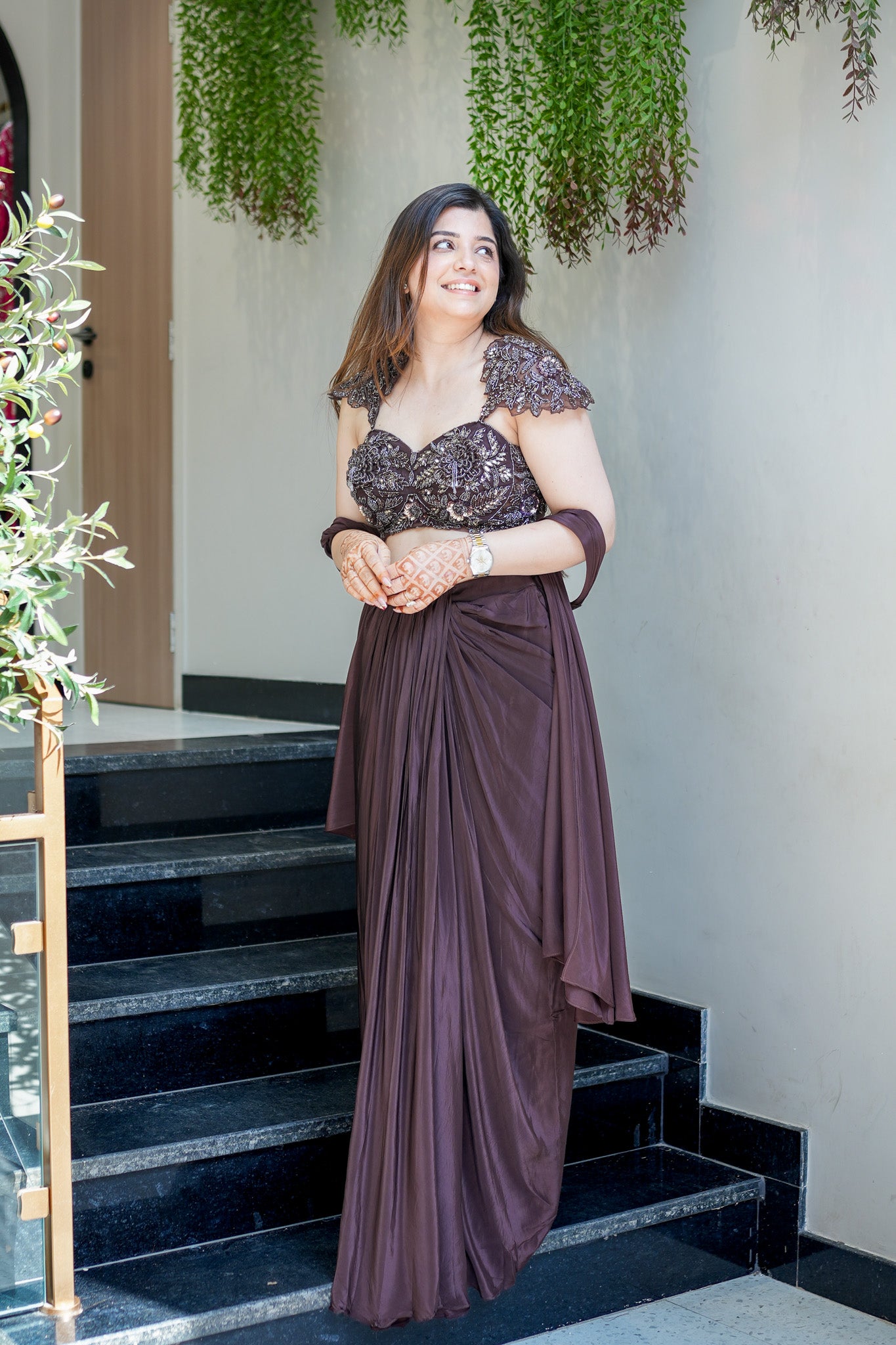 Padmika Hand Embroidered Indo Western
