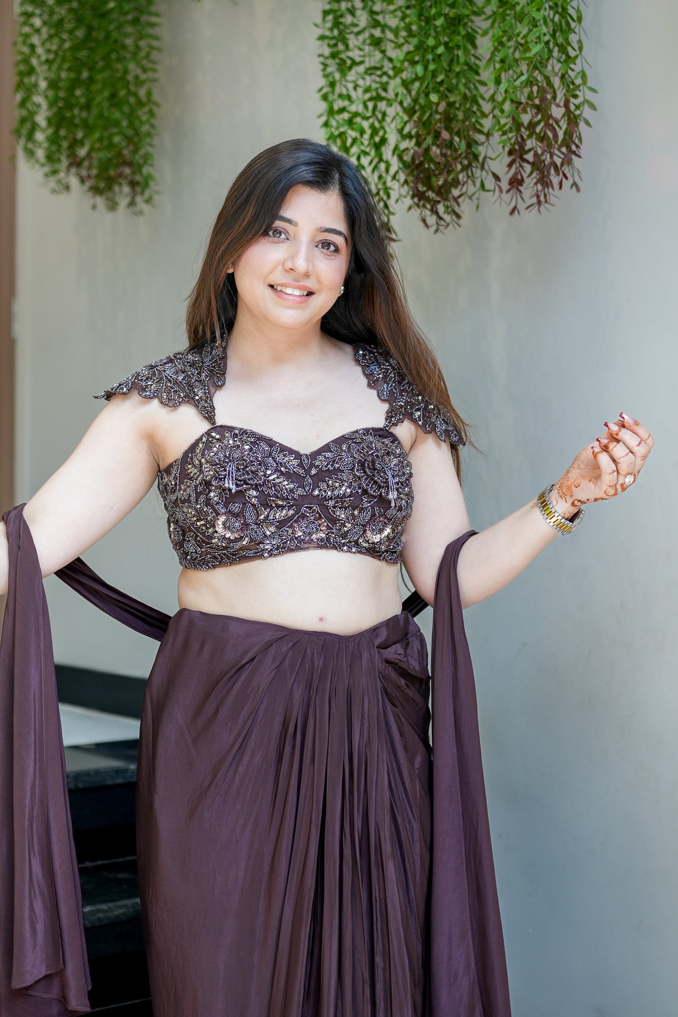 Padmika Hand Embroidered Indo Western