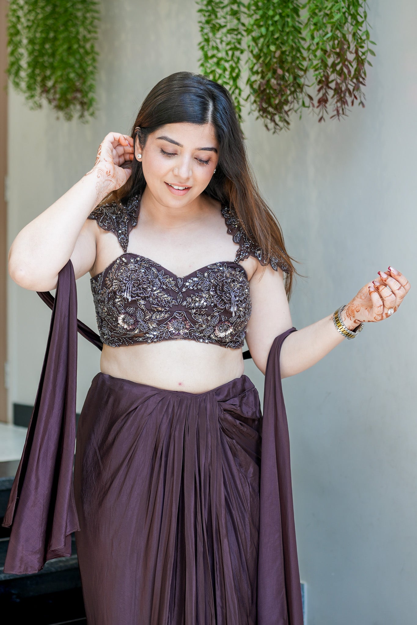Padmika Hand Embroidered Indo Western