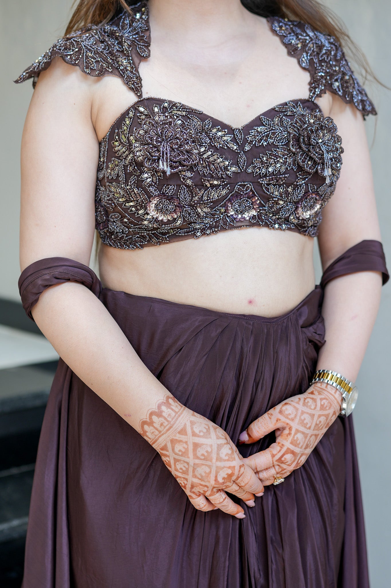 Padmika Hand Embroidered Indo Western