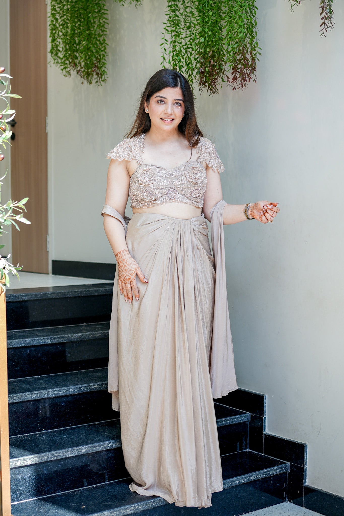 Padmika Hand Embroidered Indo Western