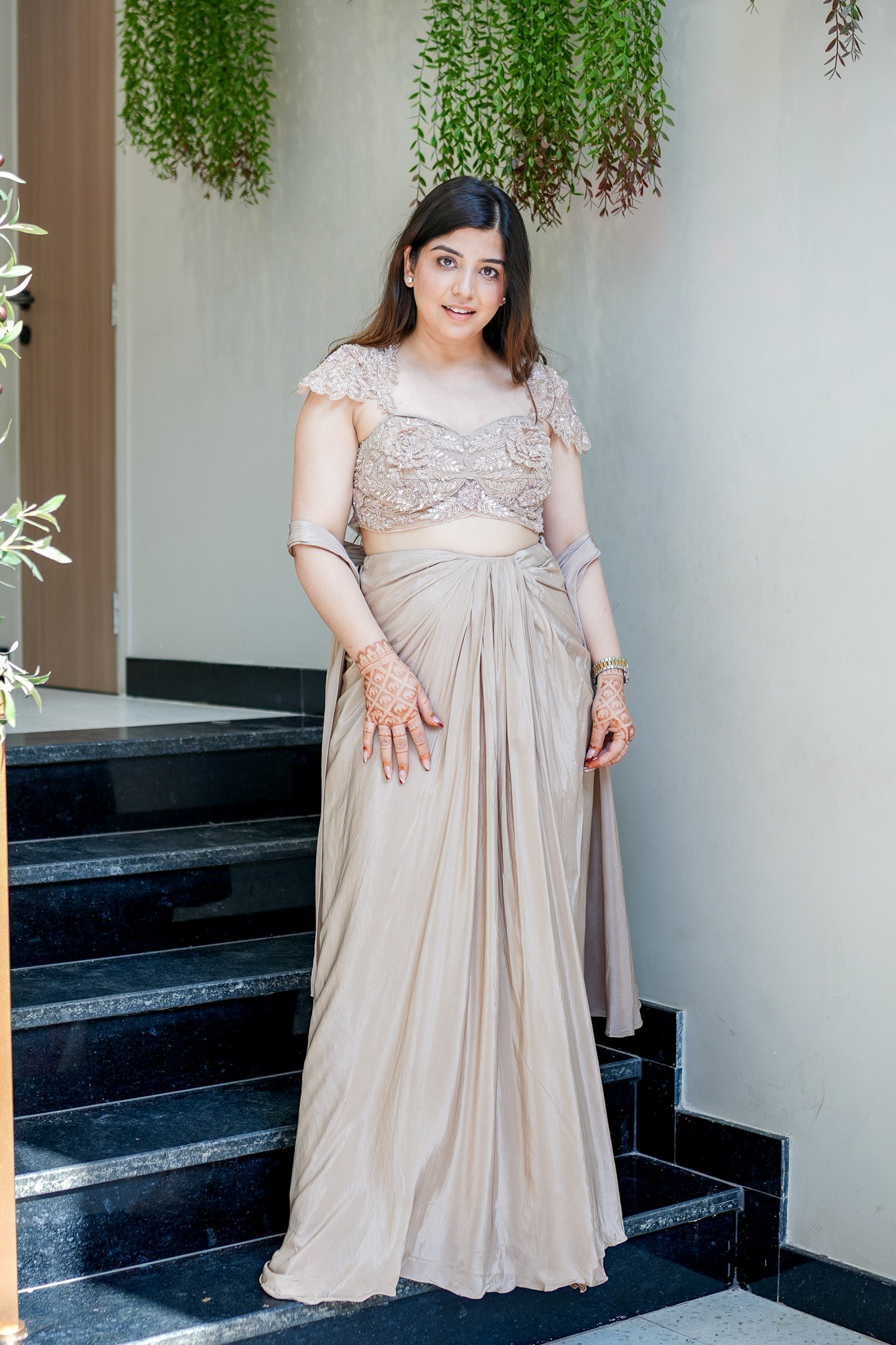 Padmika Hand Embroidered Indo Western