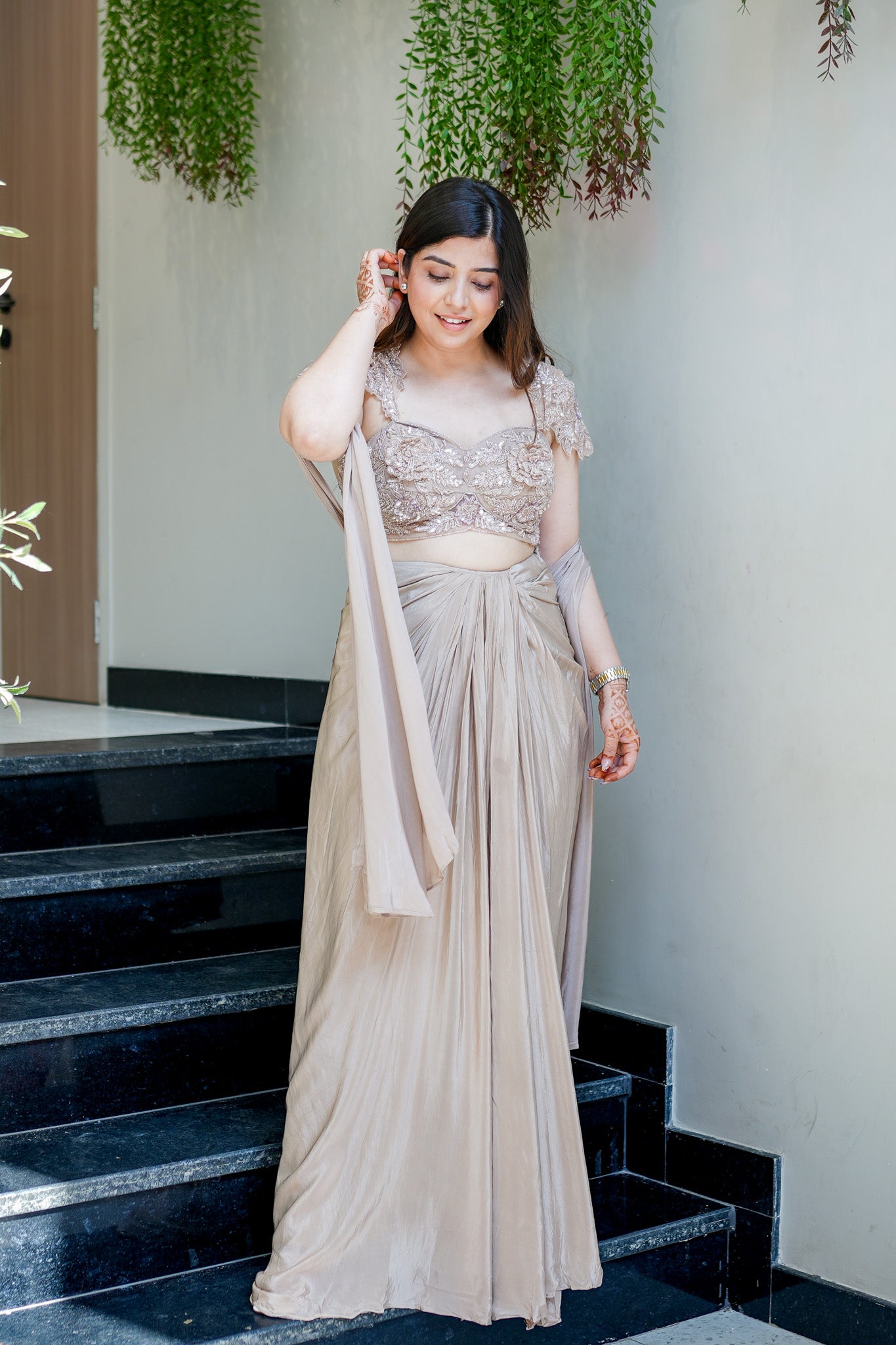 Padmika Hand Embroidered Indo Western