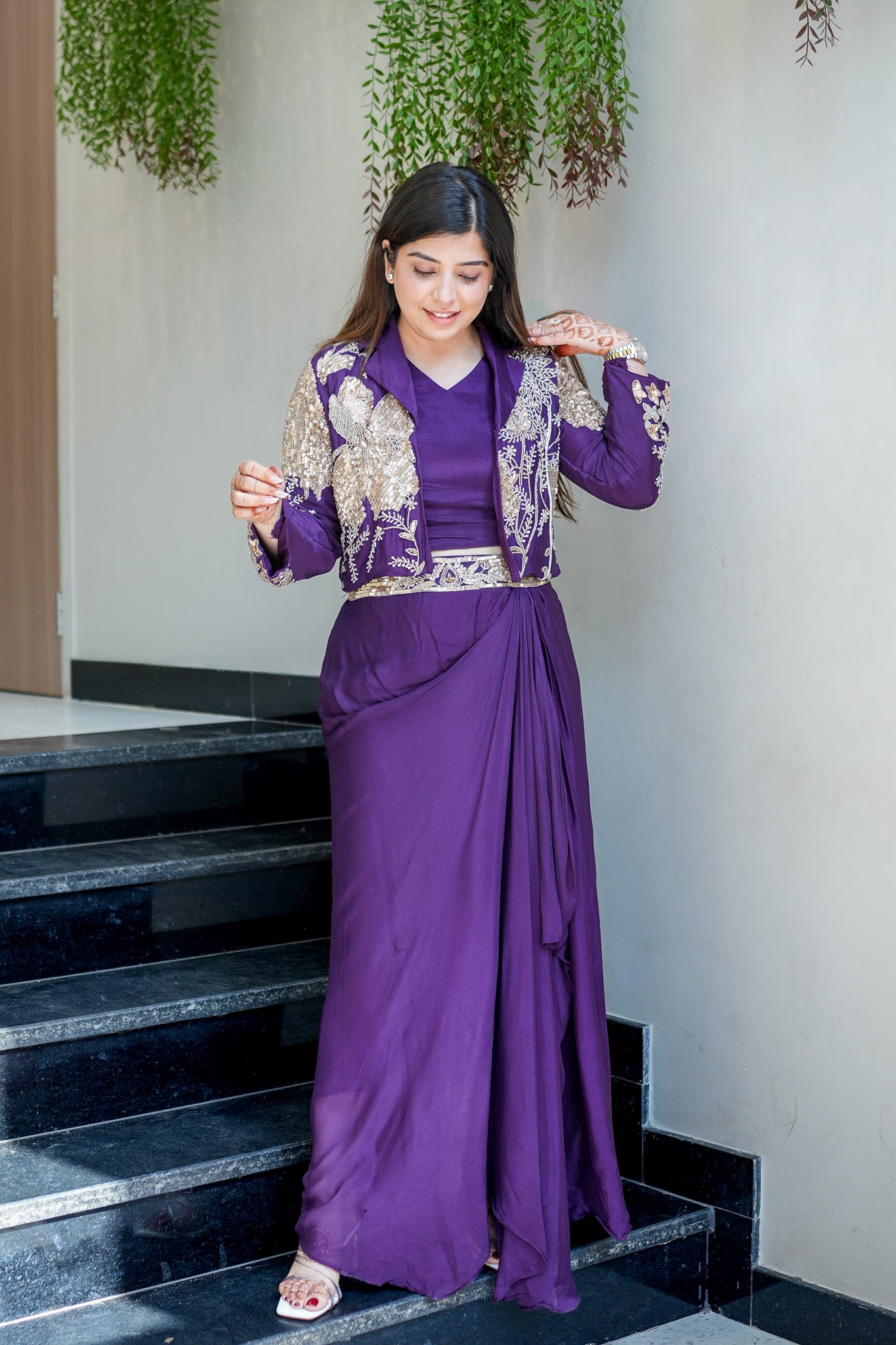 Lavika Embroidered Three Piece Set