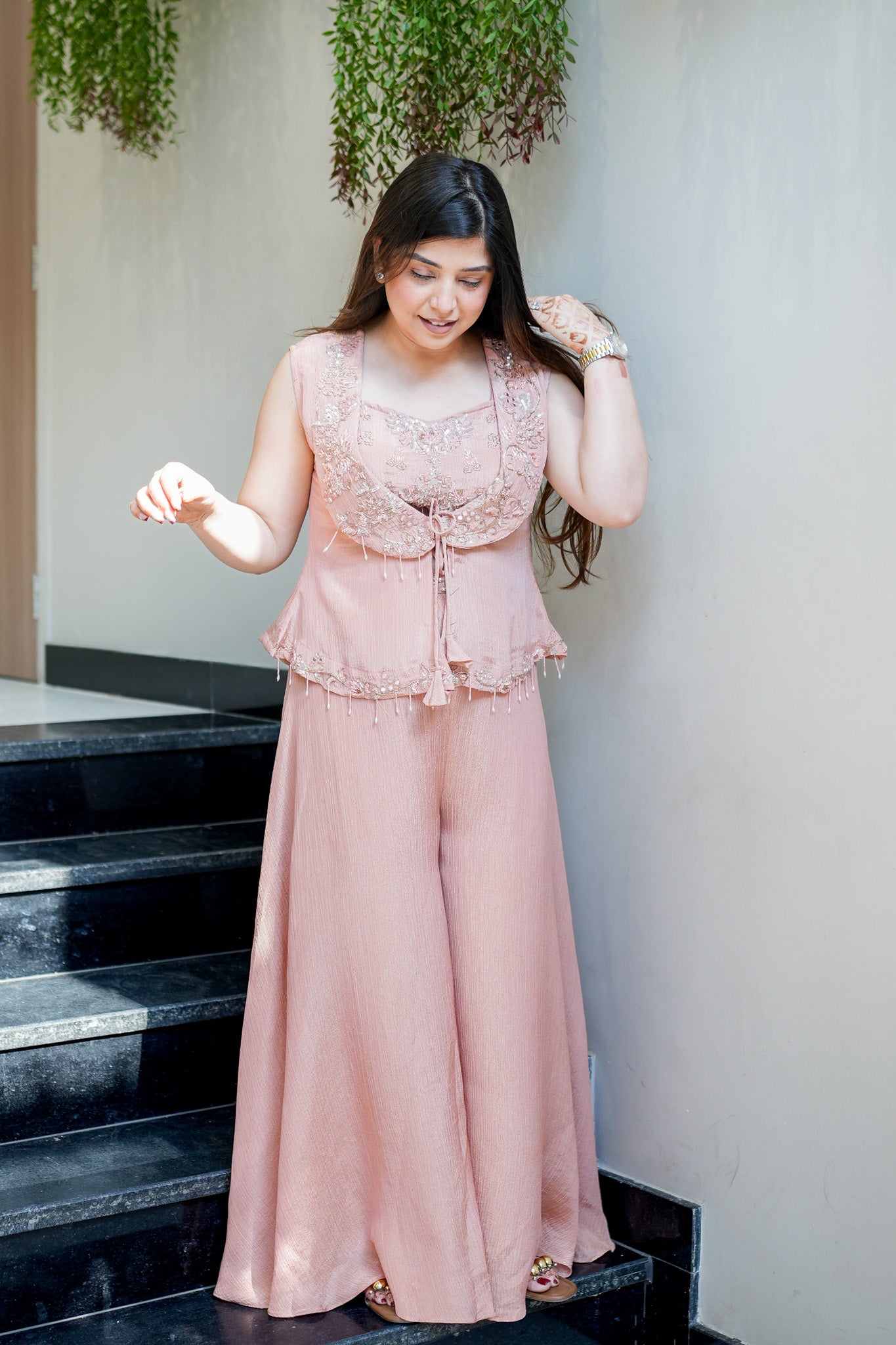 Amara Embroidered Indo Western