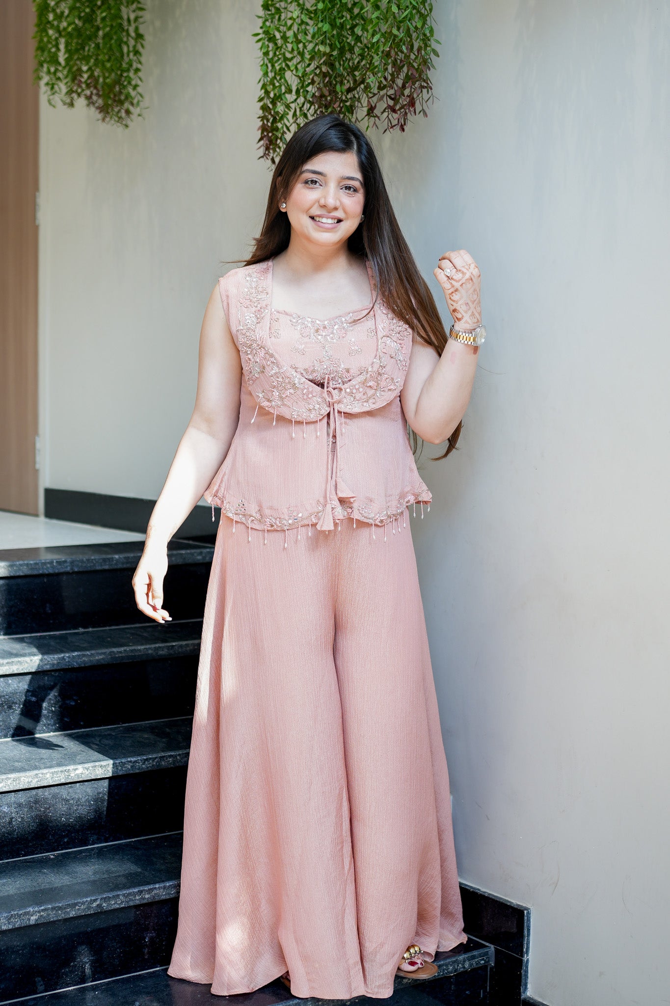 Amara Embroidered Indo Western