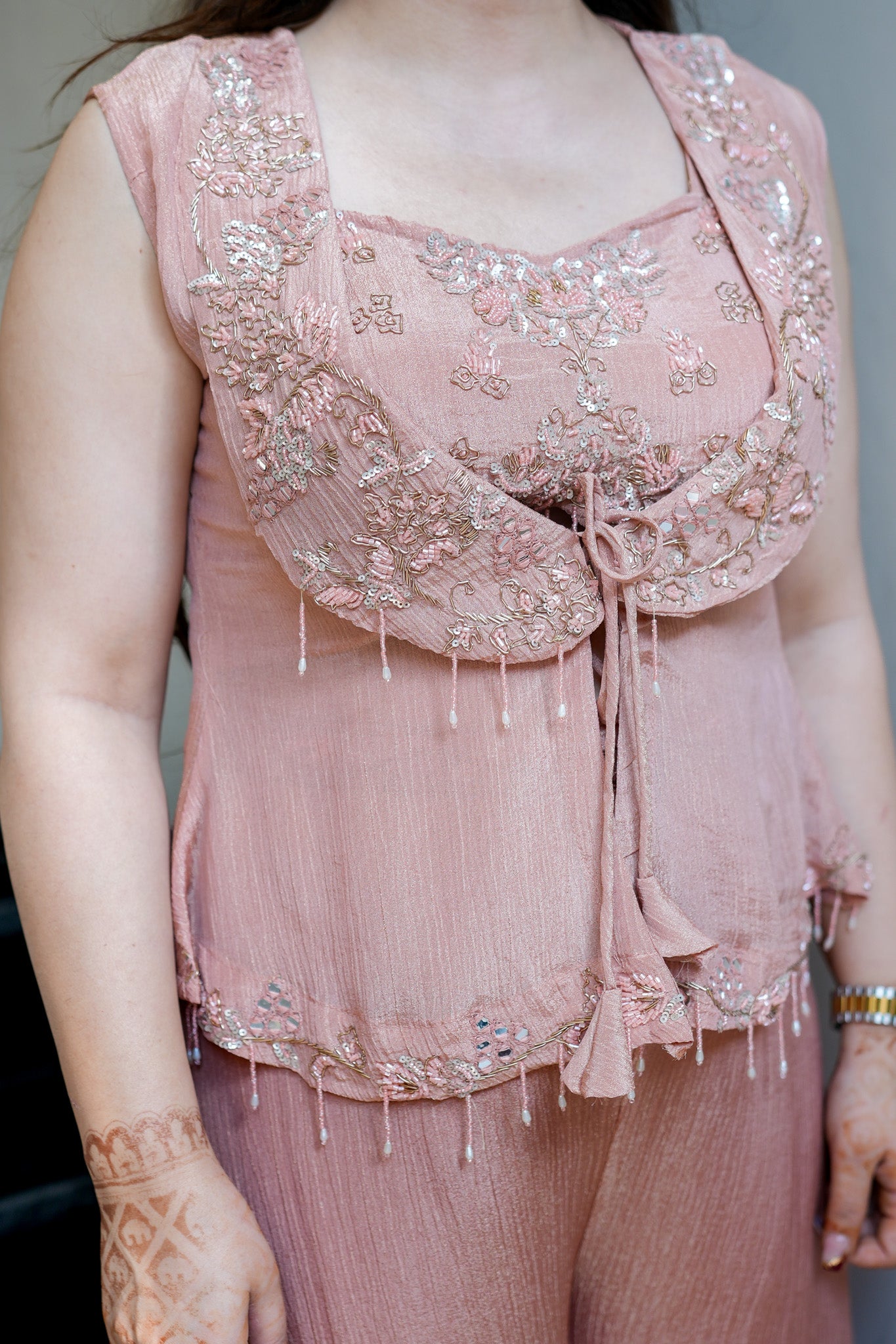 Amara Embroidered Indo Western