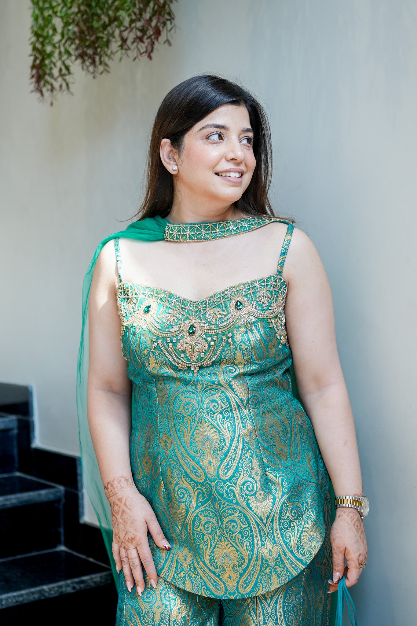 Yashvika Embroidered Banarasi Sharara Set