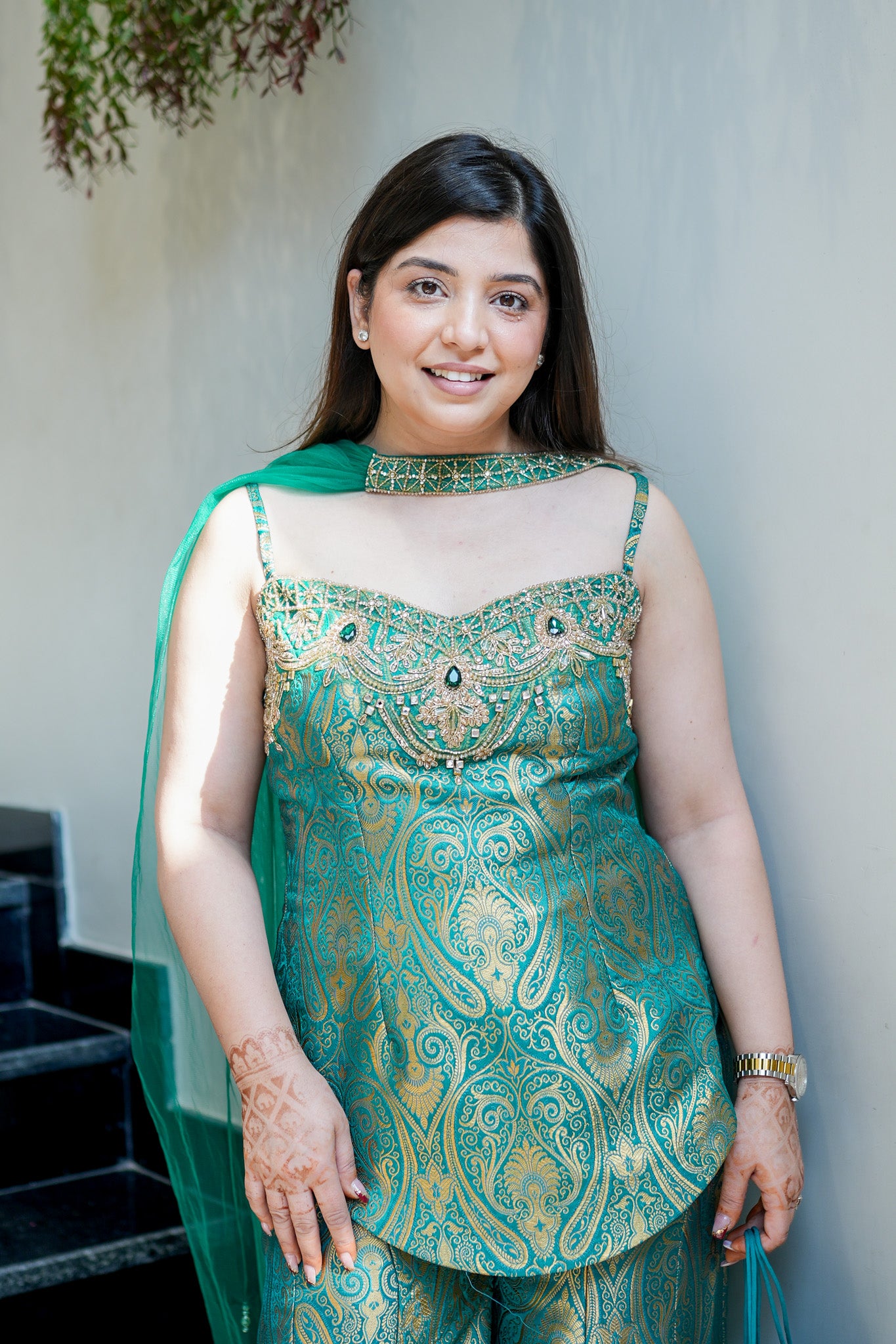 Yashvika Embroidered Banarasi Sharara Set