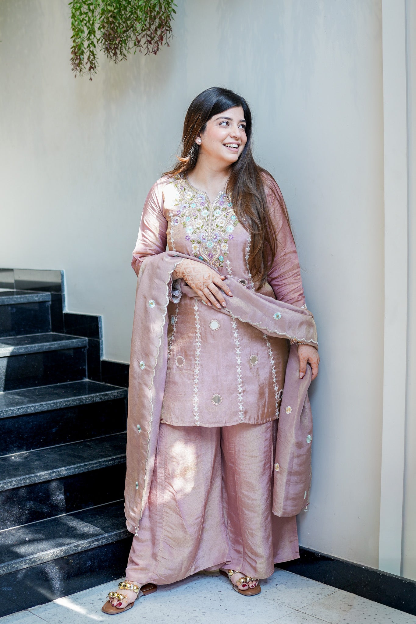 Suhira Embroidered Suit Set