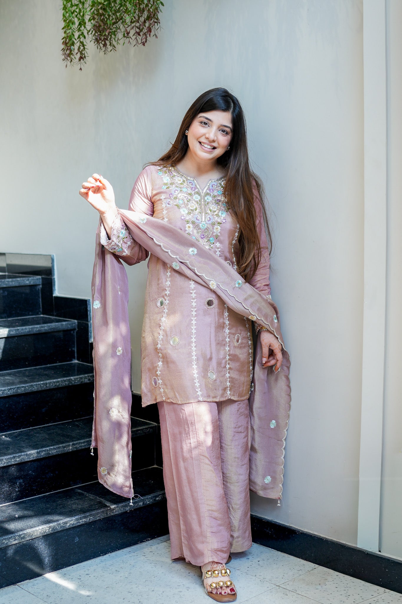 Suhira Embroidered Suit Set