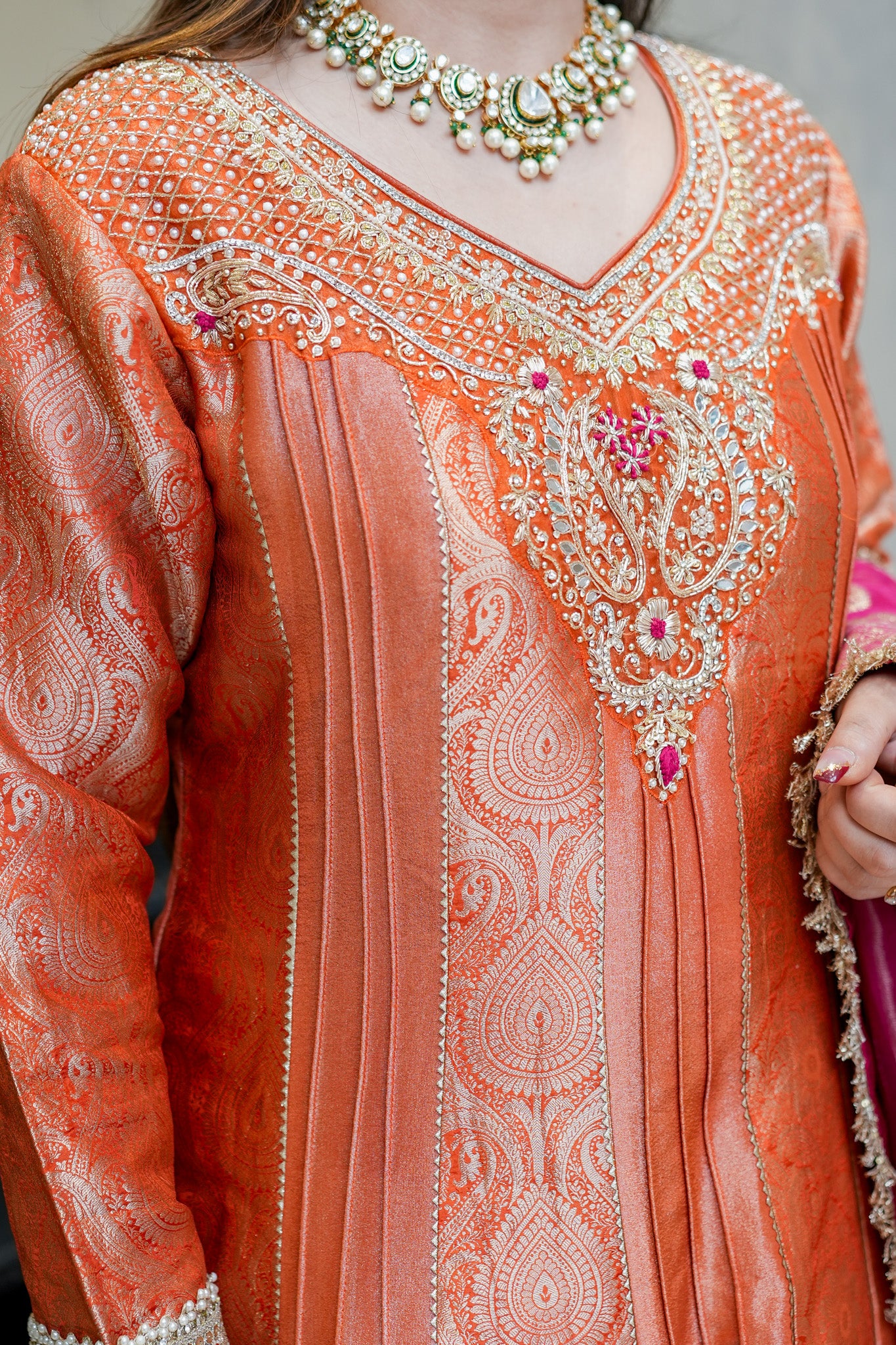 Darvini Voluminous Banarsi Anarkali