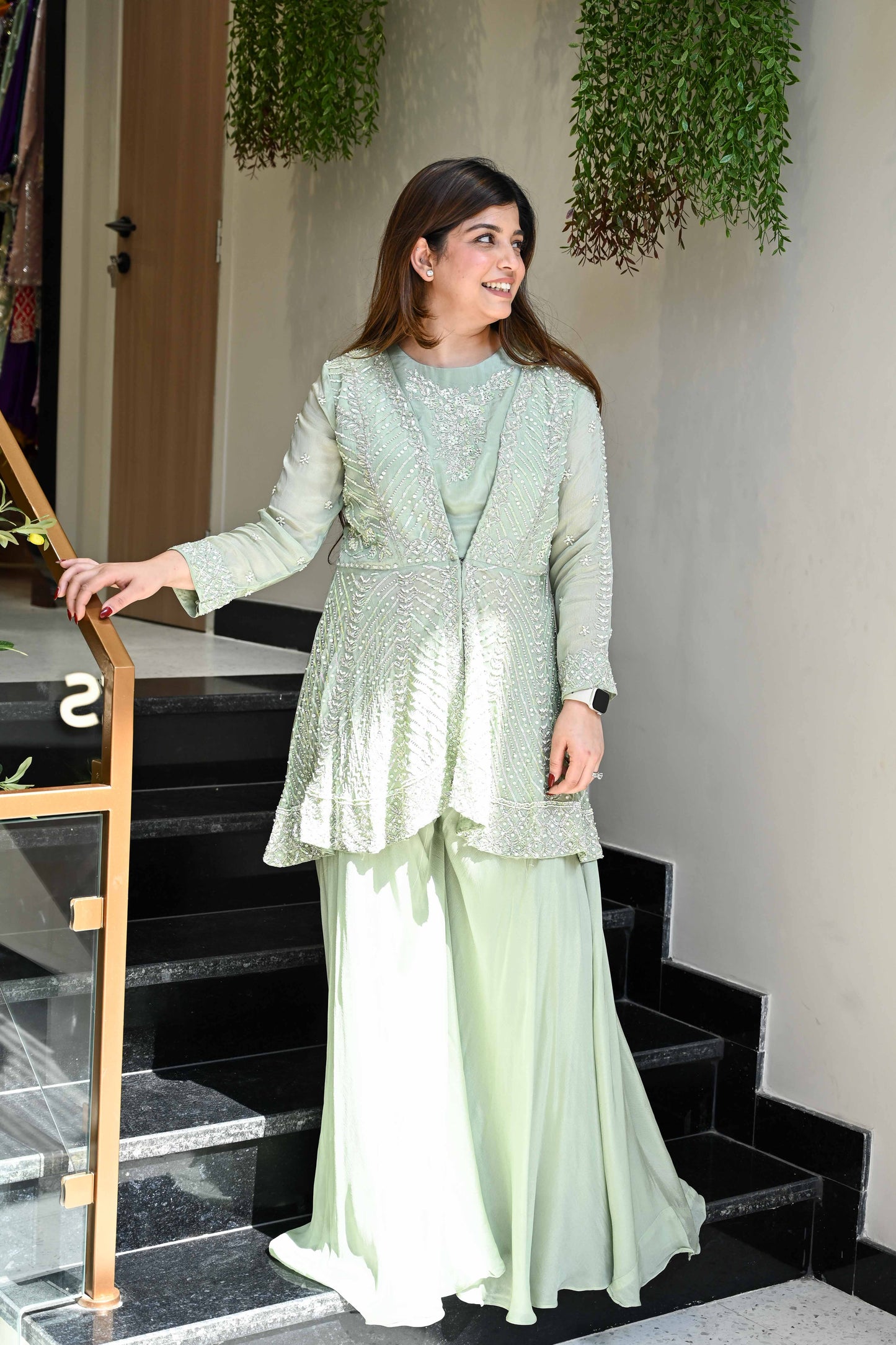 Giva Embroidered Three Piece Set