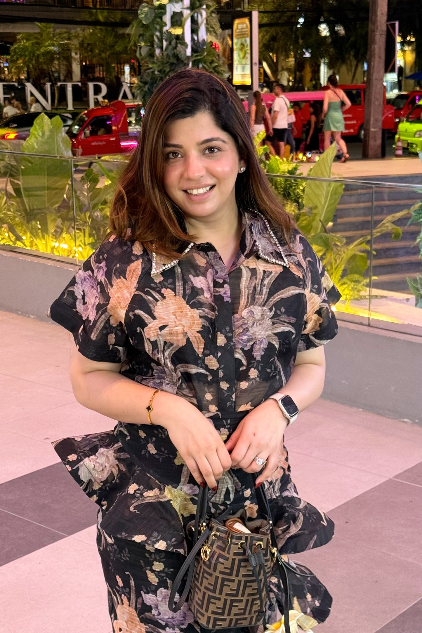 Arella Upside Down Floral Two Piece Set