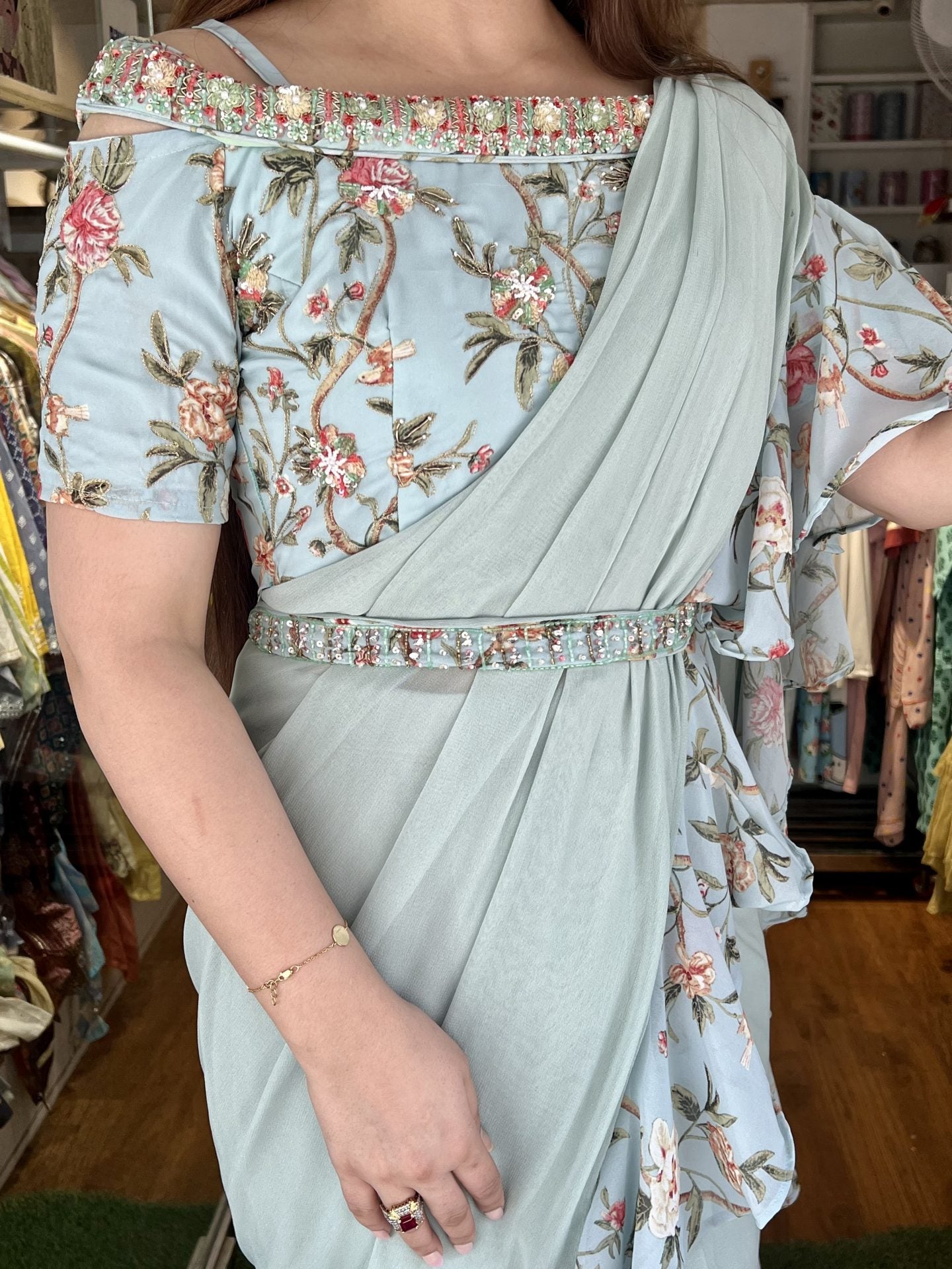 Meher Frill Drape Saree