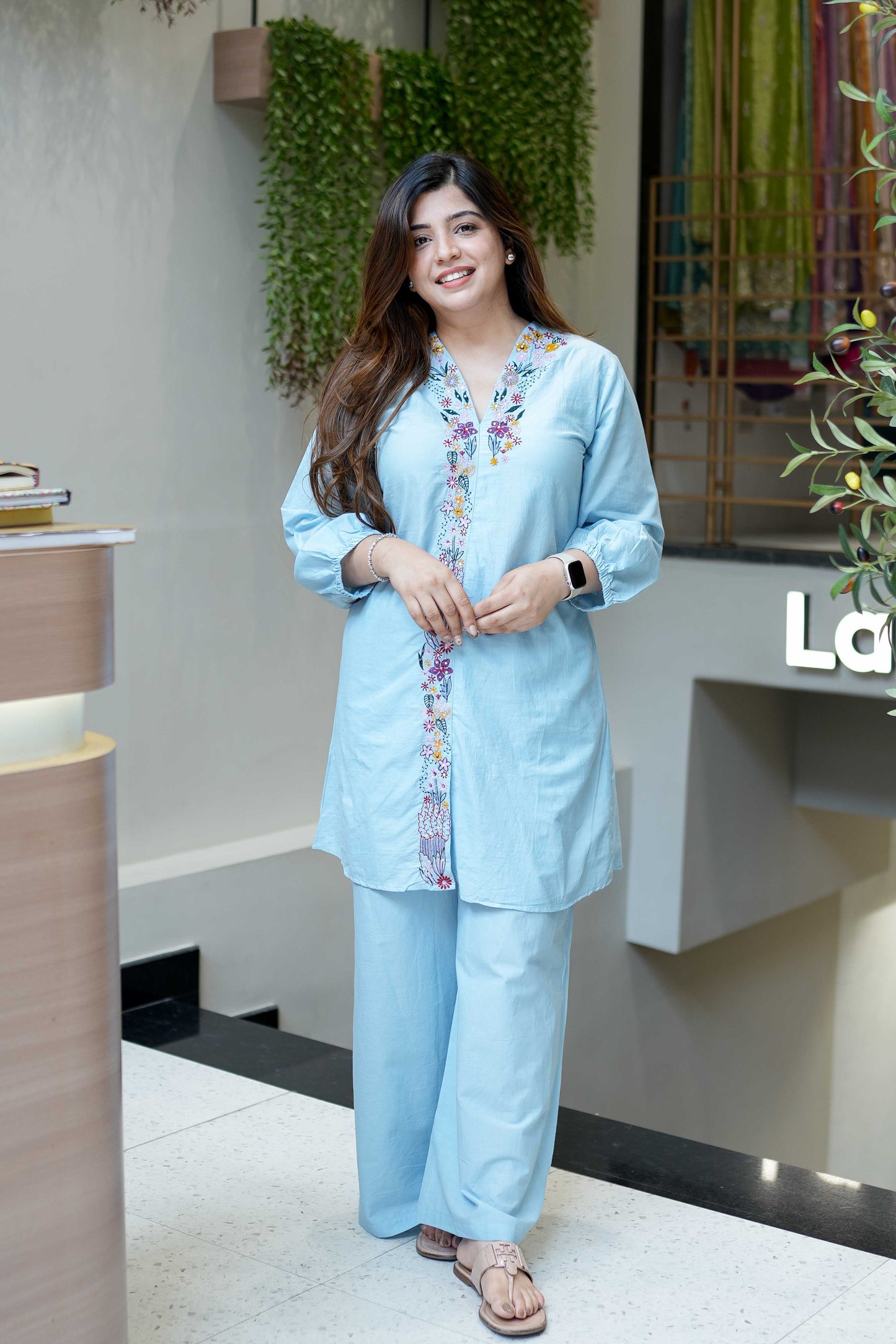 Vrinah Embriodered Cotton Cordet