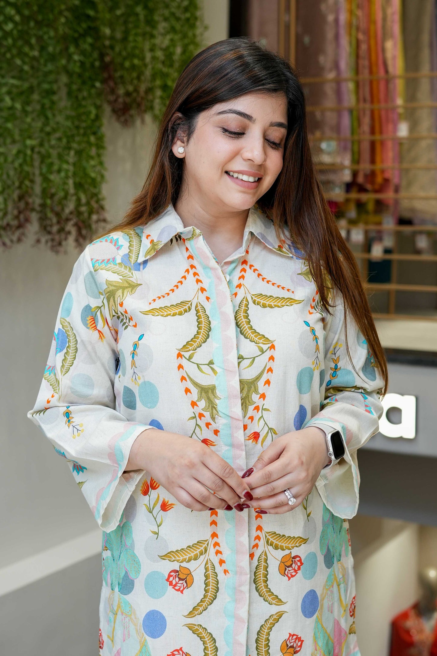 Vyaas Printed Cotton Cord Set