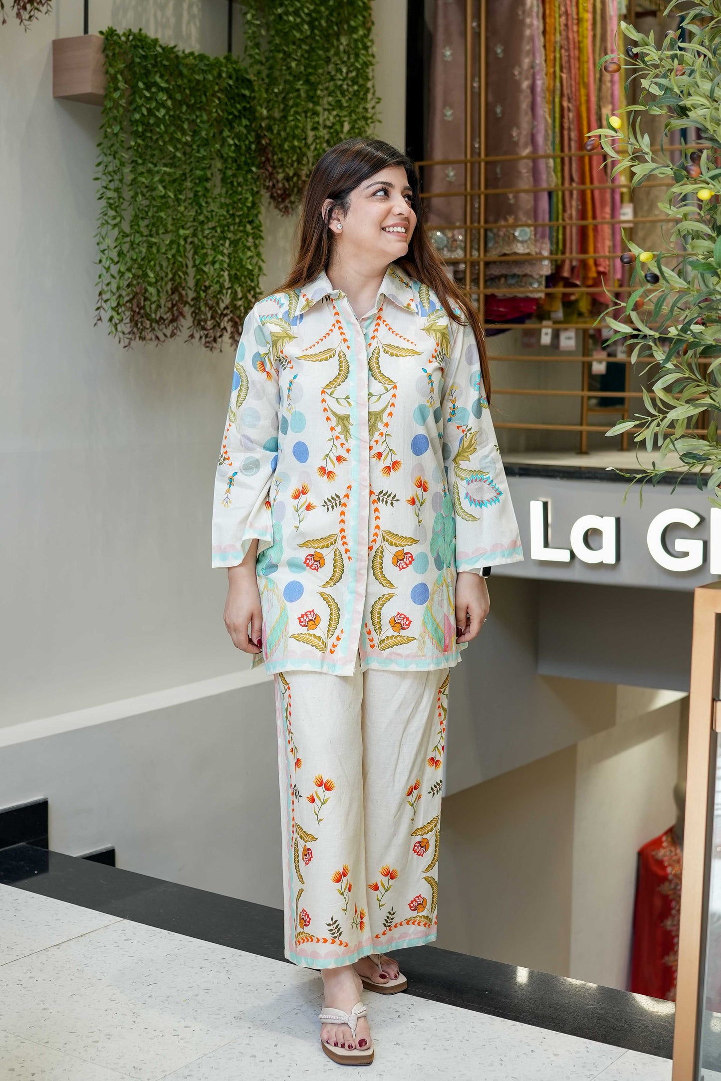 Vyaas Printed Cotton Cord Set