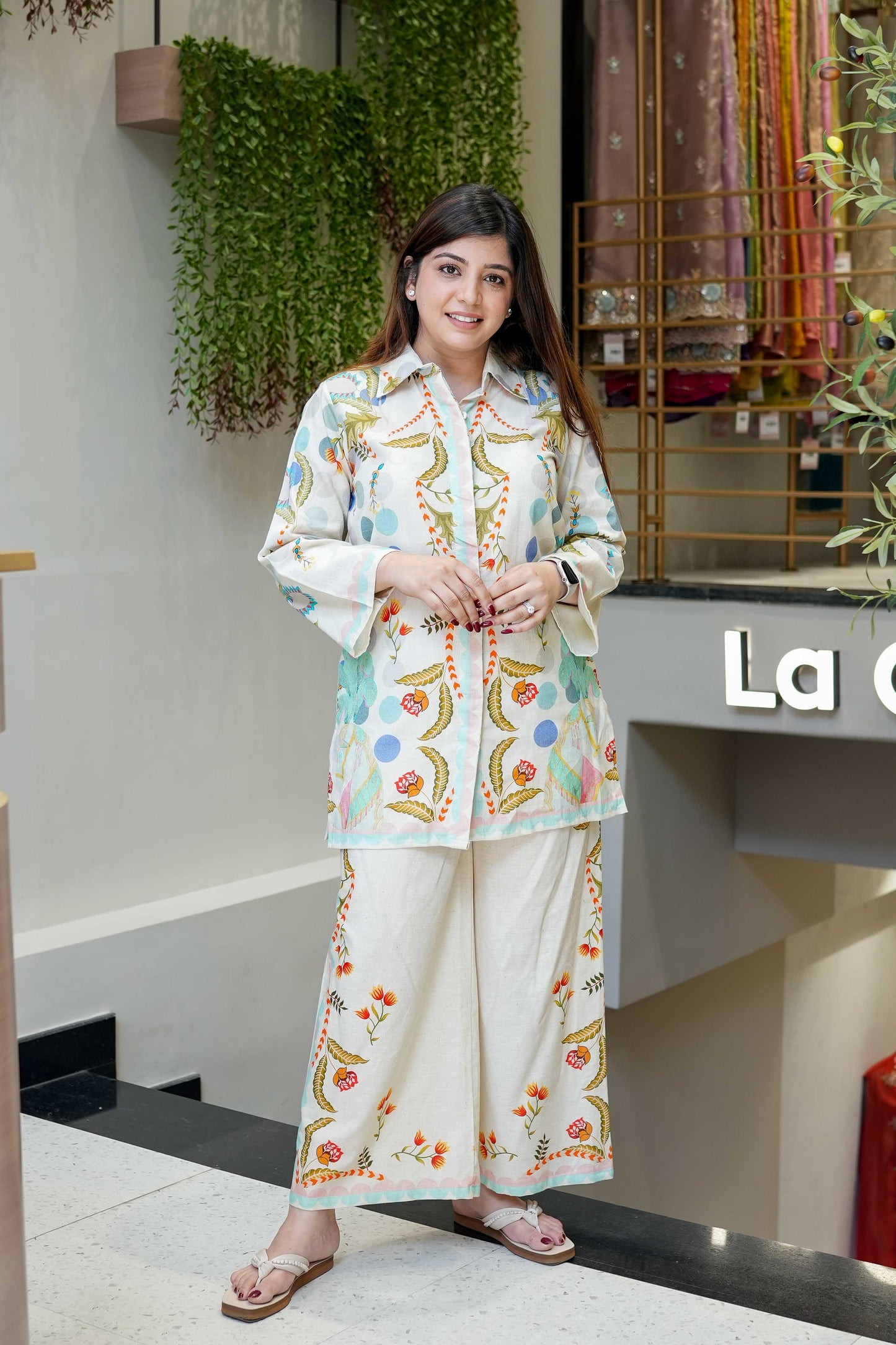 Vyaas Printed Cotton Cord Set
